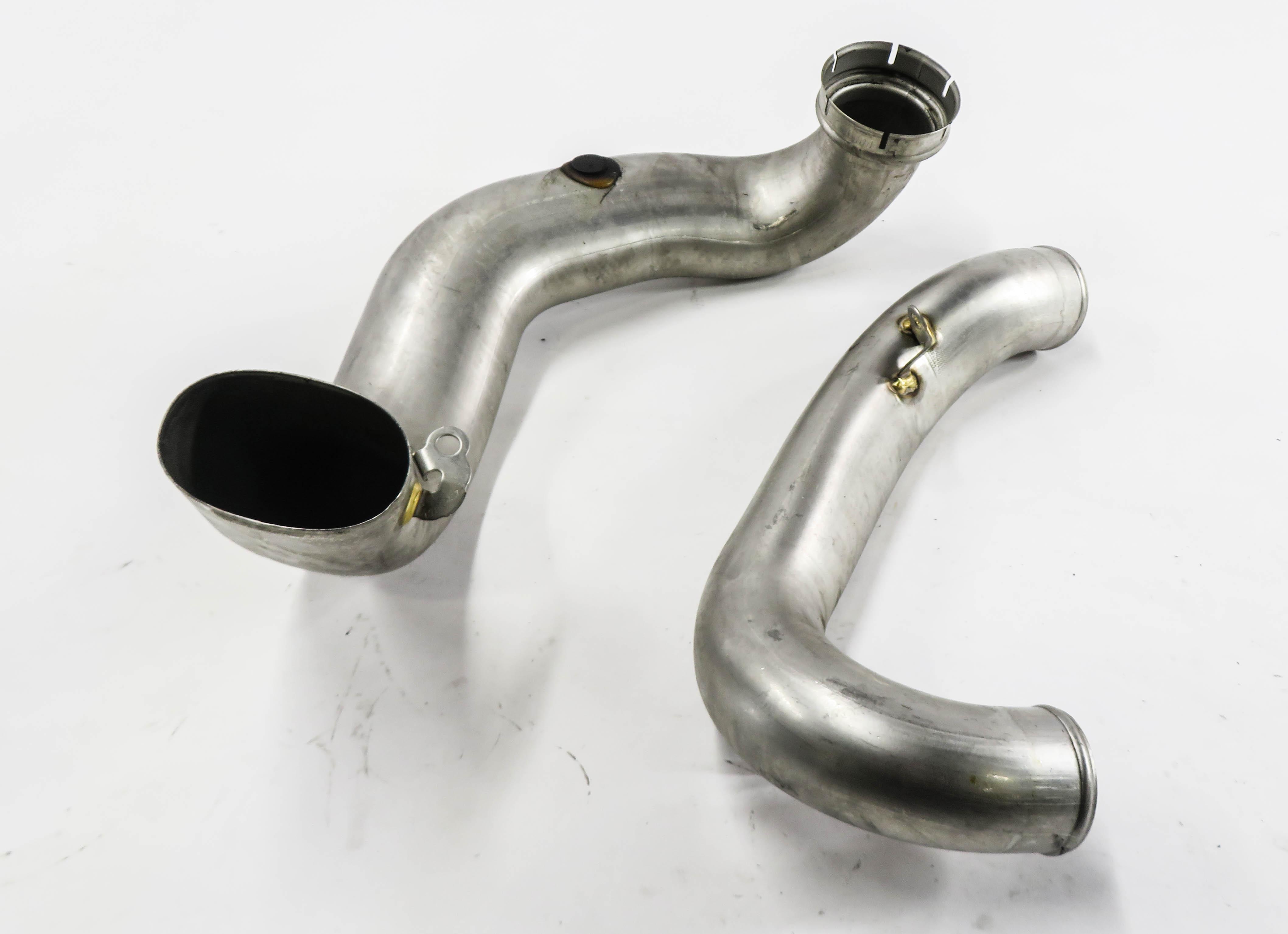 2014 MERCEDES GL550 (X166) 4.6L TWIN TURBO ENGINE - LEFT AIR INTAKE PIPE SET — exact item pictured