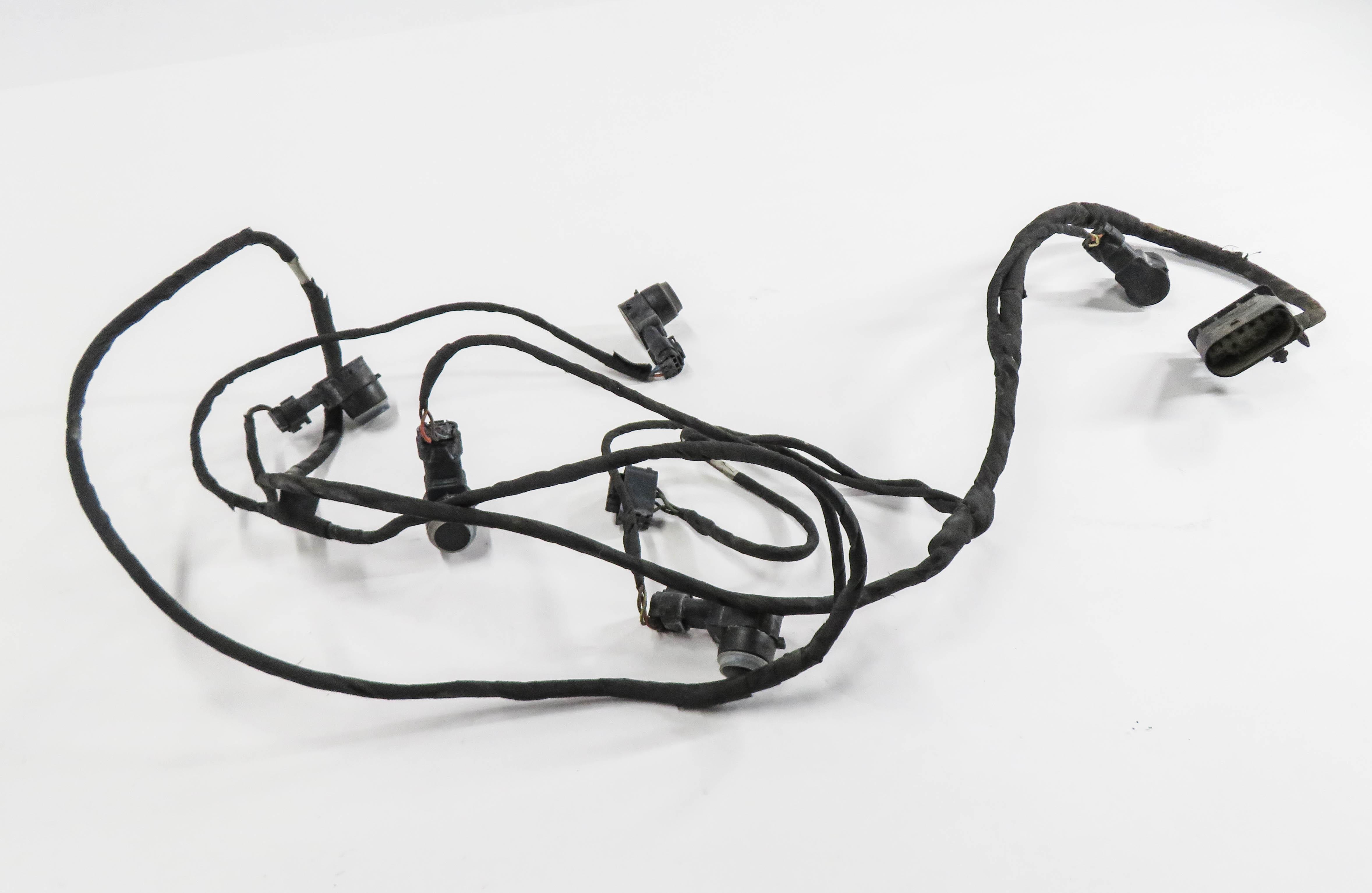 2014 MERCEDES GL550 (X166) FRONT PDC PARK DISTANCE SENSOR SET w/ HARNESS (BLACK) — exact item pictured