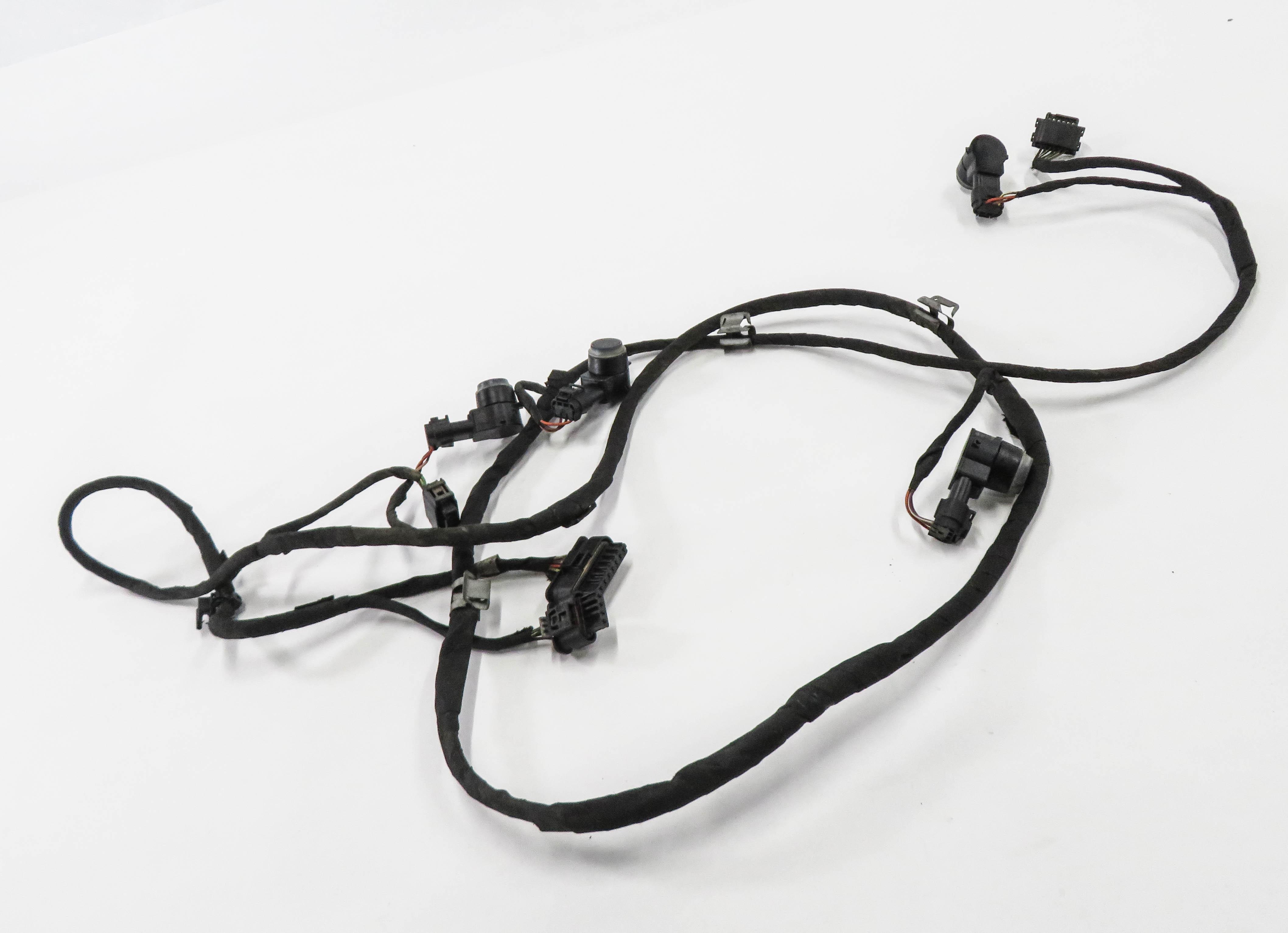 2014 MERCEDES GL550 (X166) REAR PDC PARK DISTANCE SENSOR SET w/ HARNESS (BLACK) — exact item pictured