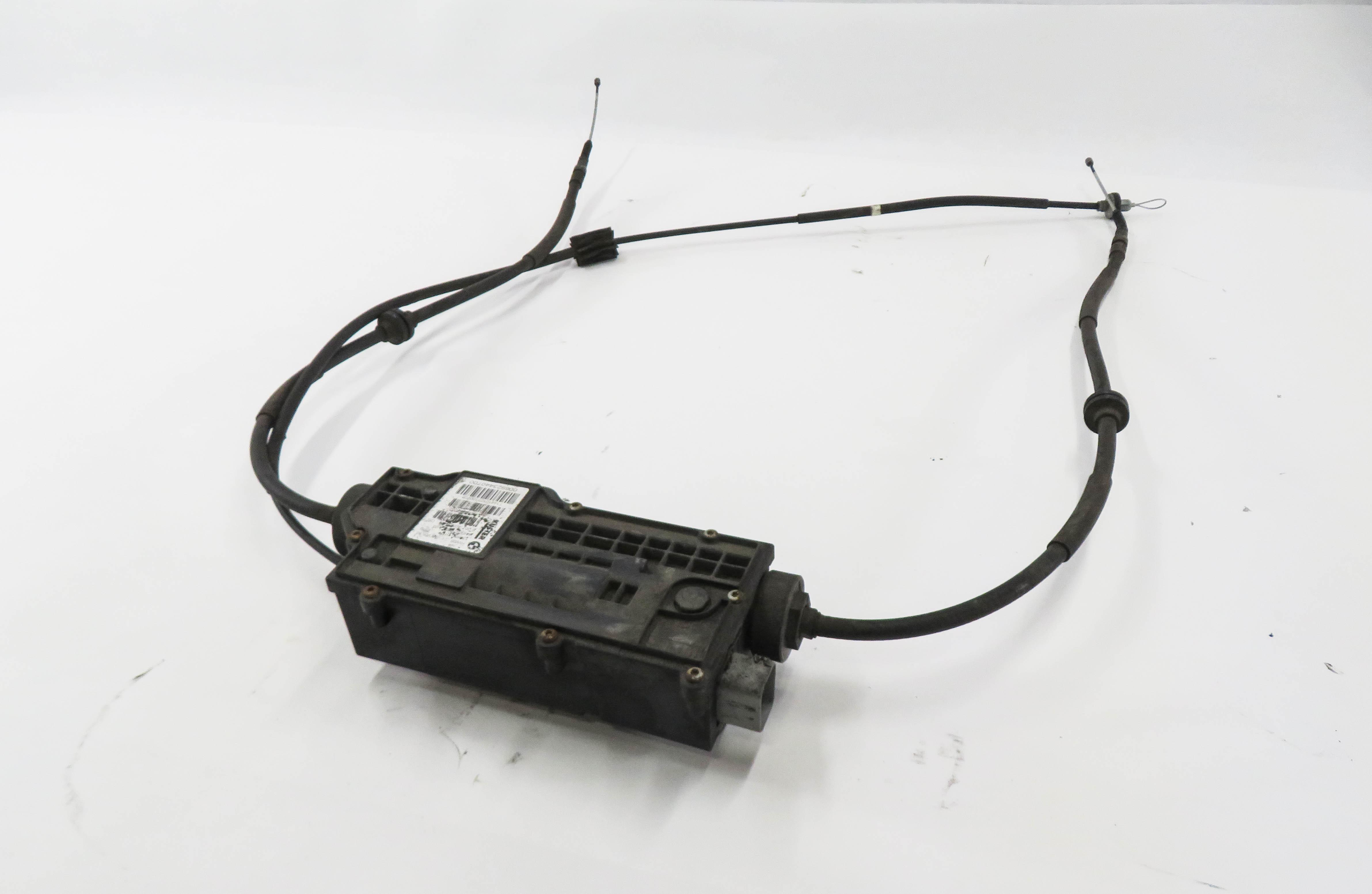 2012 BMW X5 (E70) EMERGENCY PARKING BRAKE ACTUATOR MOTOR w/ CABLES — exact item pictured
