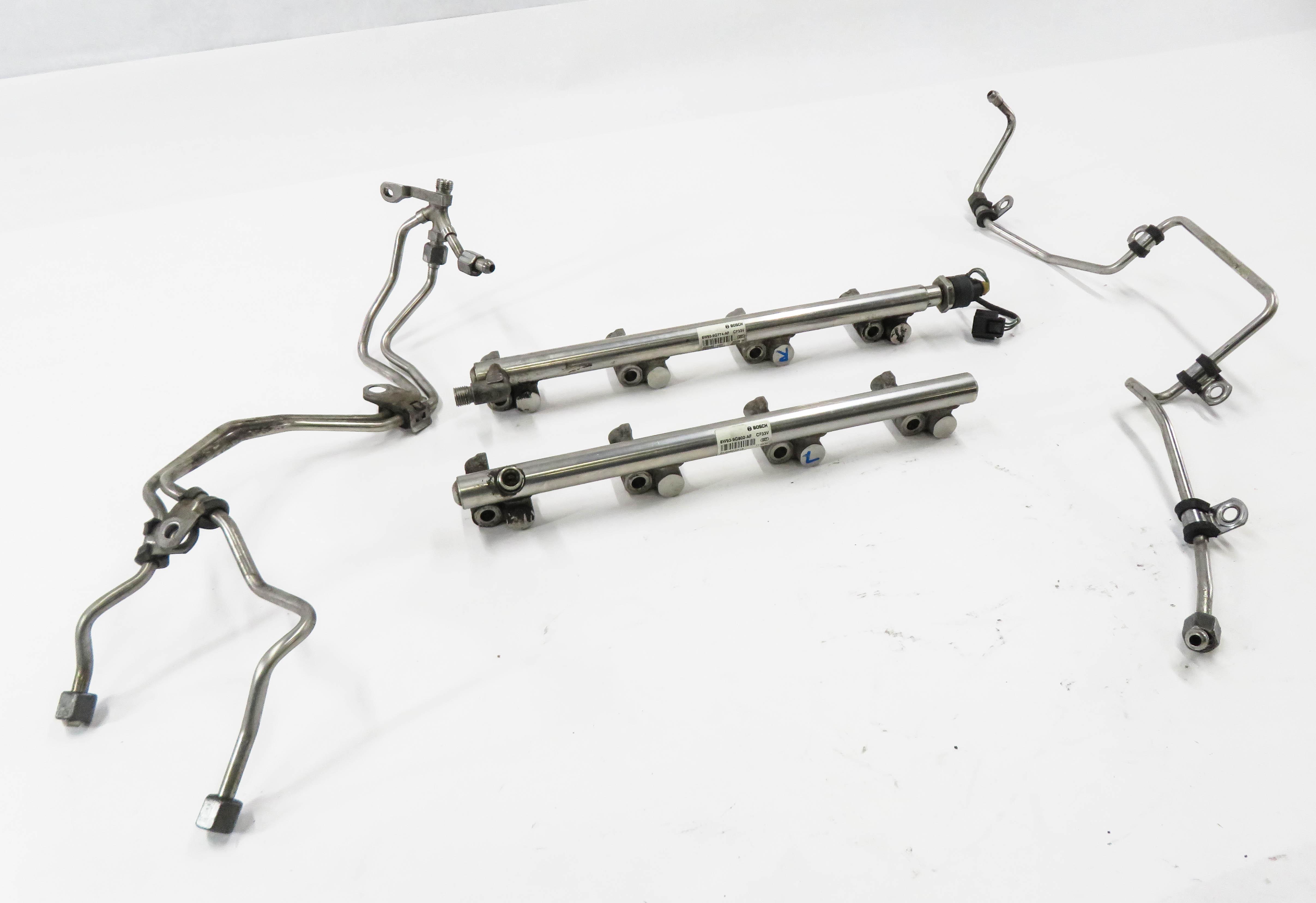 2012 RANGE ROVER SPORT (L320) 5.0L SUPERCHARGED ENGINE - FUEL RAIL SET w/ LINES — exact item pictured