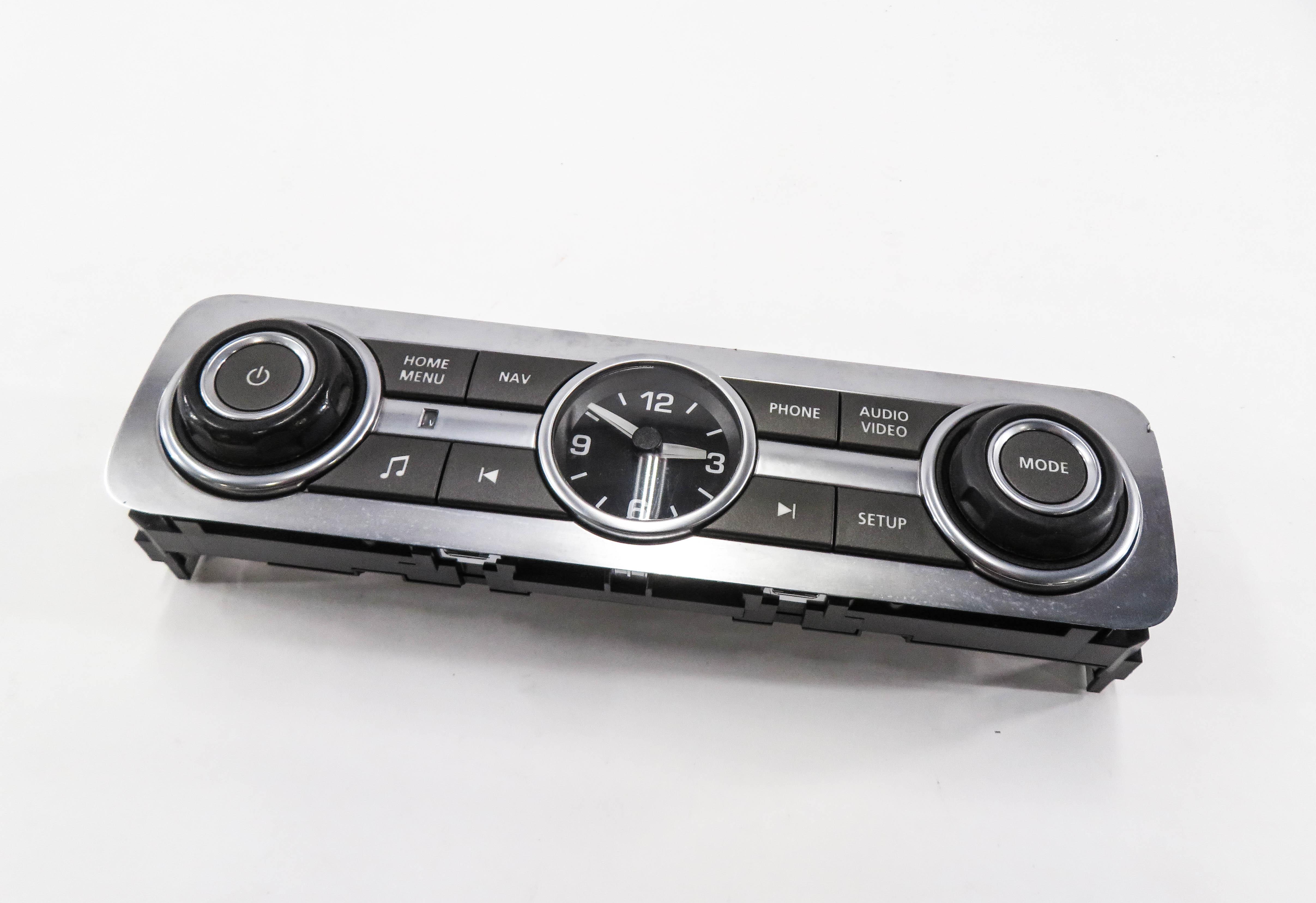 2010-2016 LR4 / RANGE ROVER SPORT (L320) RADIO NAV PHONE VIDEO CLOCK INFO SWITCH — exact item pictured