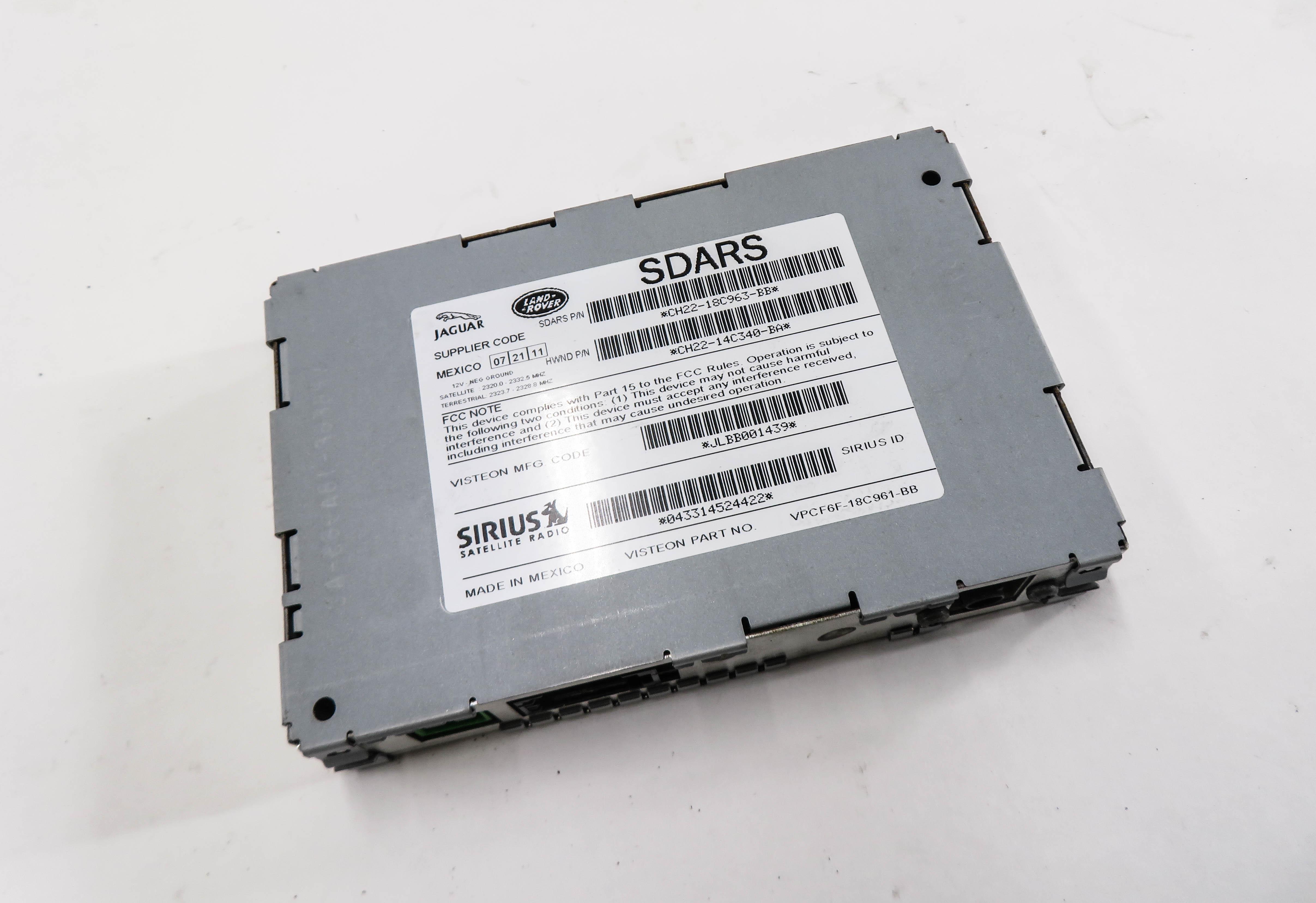 12-13 LAND ROVER LR2 LR4 EVOQUE RANGE ROVER SPORT SIRUIS SATELLITE RADIO MODULE — exact item pictured