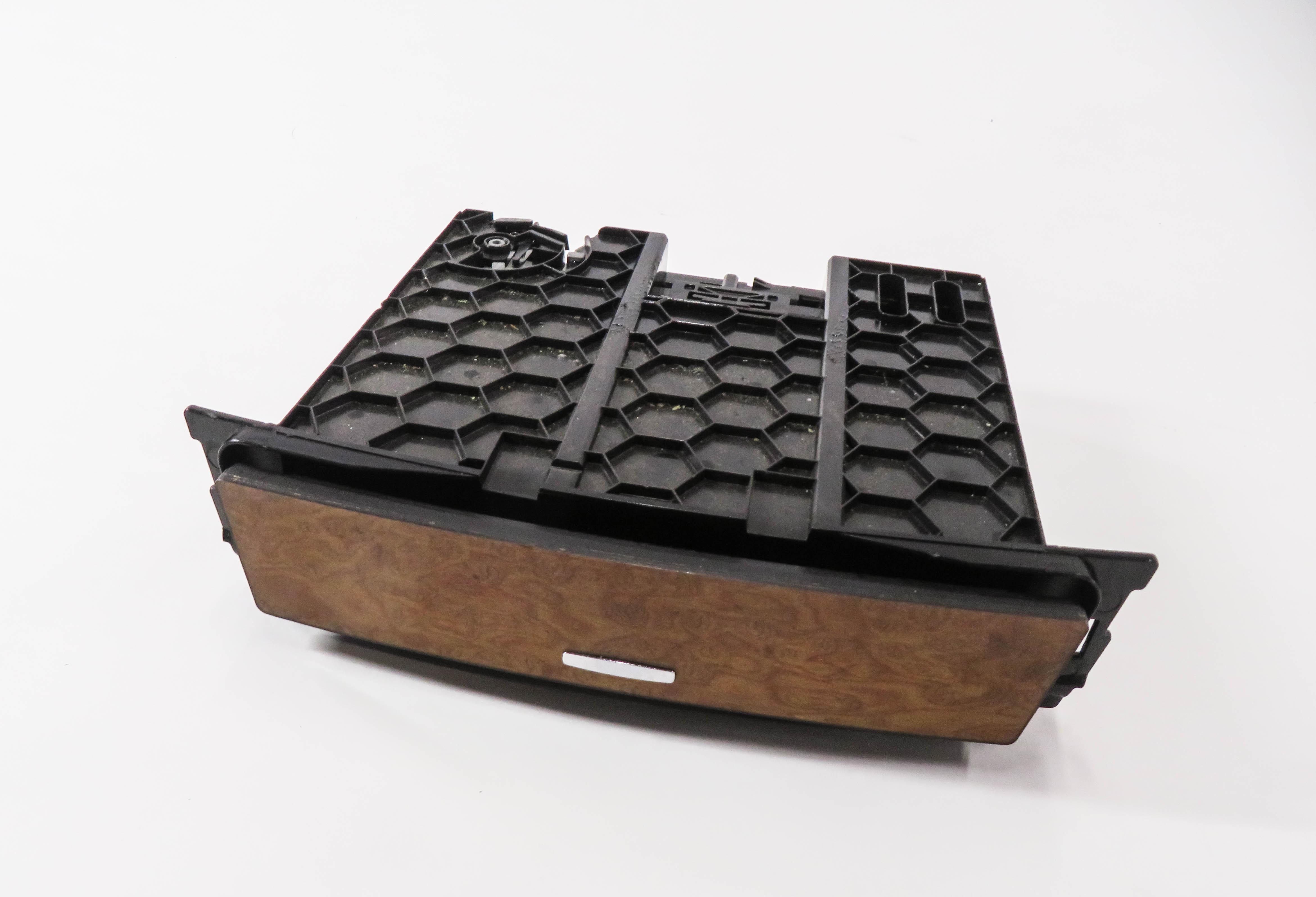 2008 MB GL450 X164 FRONT DASH CONSOLE STORAGE TRAY COMPARTMENT BIRDS EYE WOOD — exact item pictured