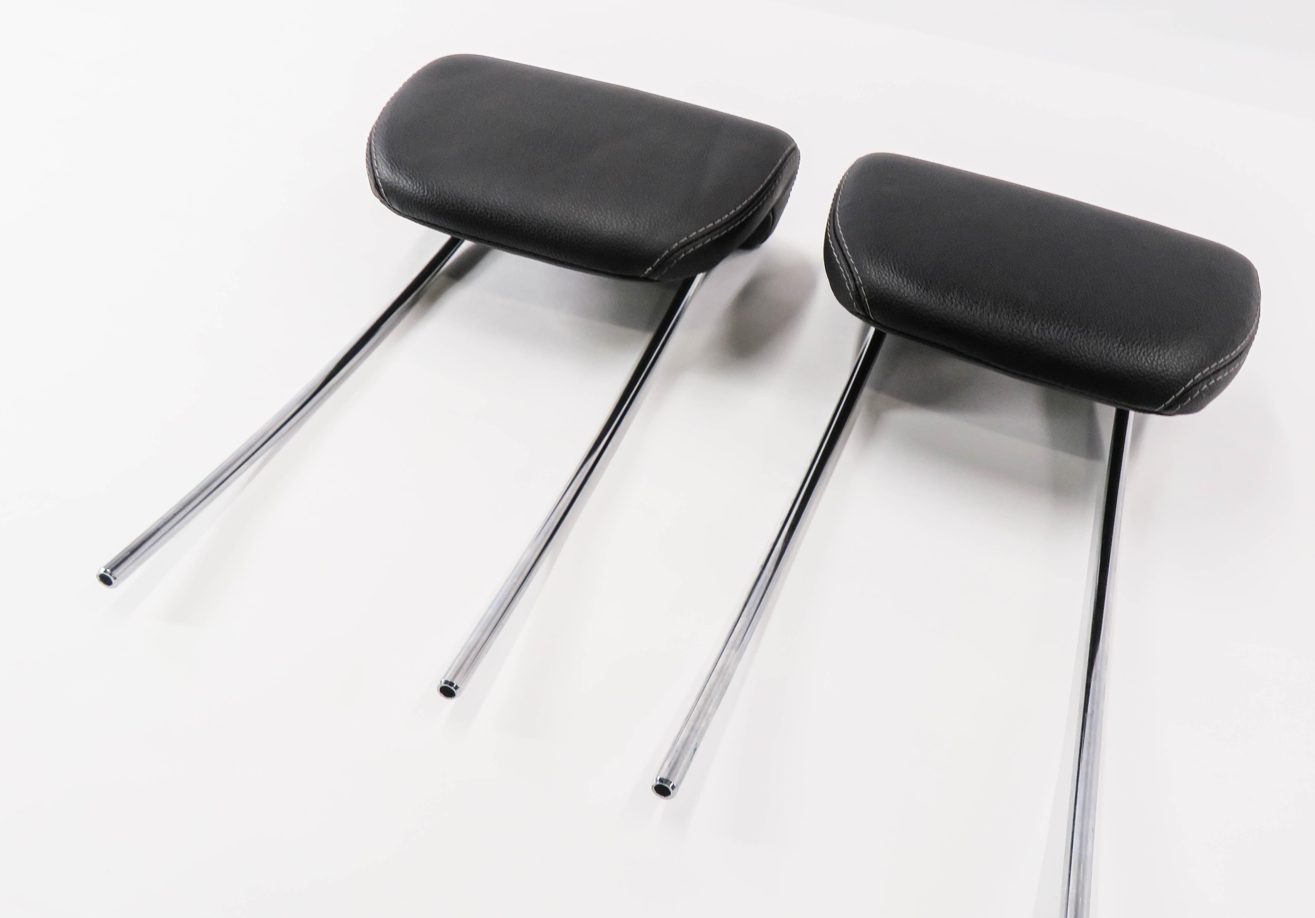 2008 MERCEDES GL450 (X164) REAR 3rd THIRD ROW SEAT HEADREST SET (BLACK 101A) — exact item pictured