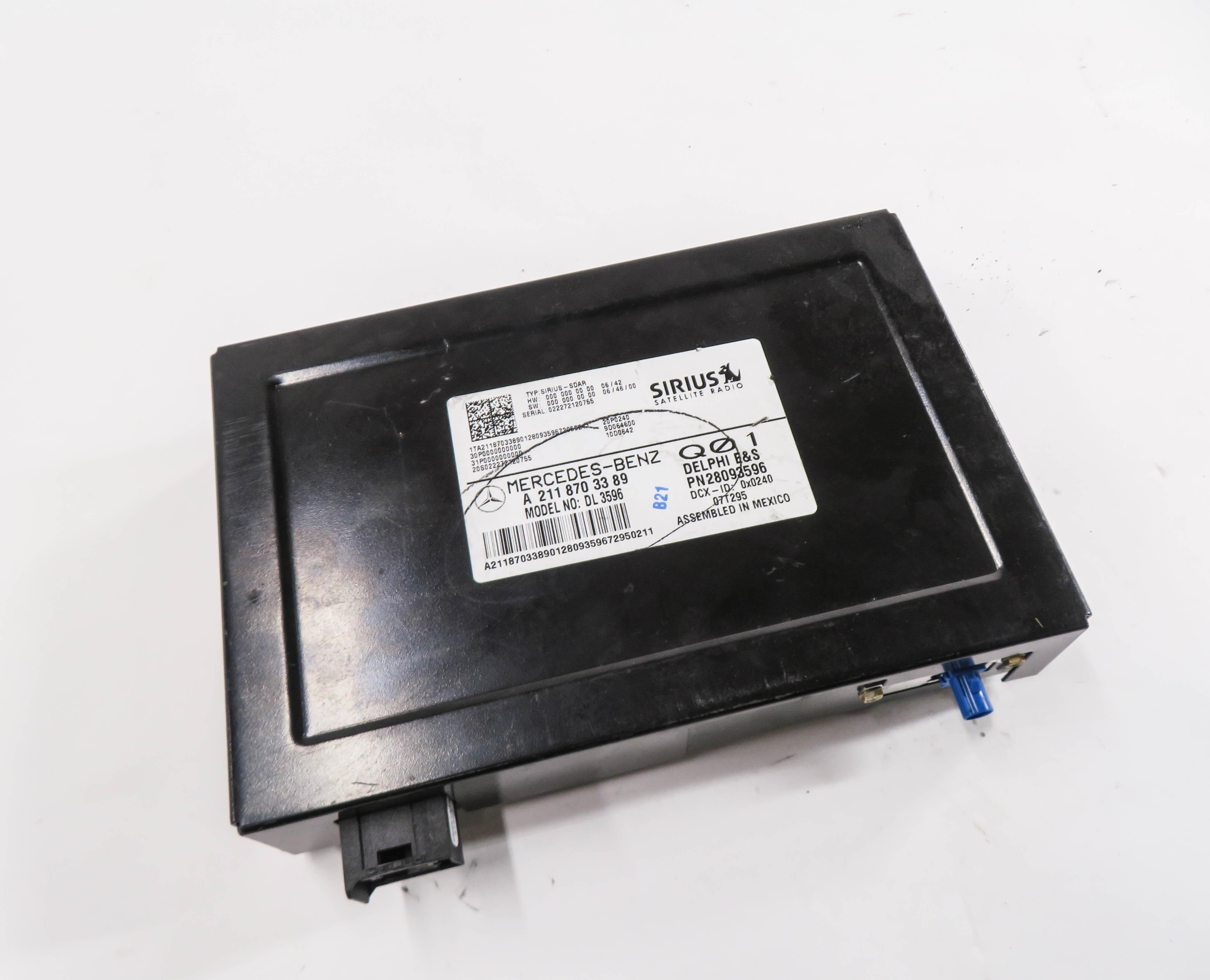 07-12 MERCEDES E320 E550 GL320 GL350 ML320 ML350 SIRIUS SATELLITE RADIO RECEIVER — exact item pictured