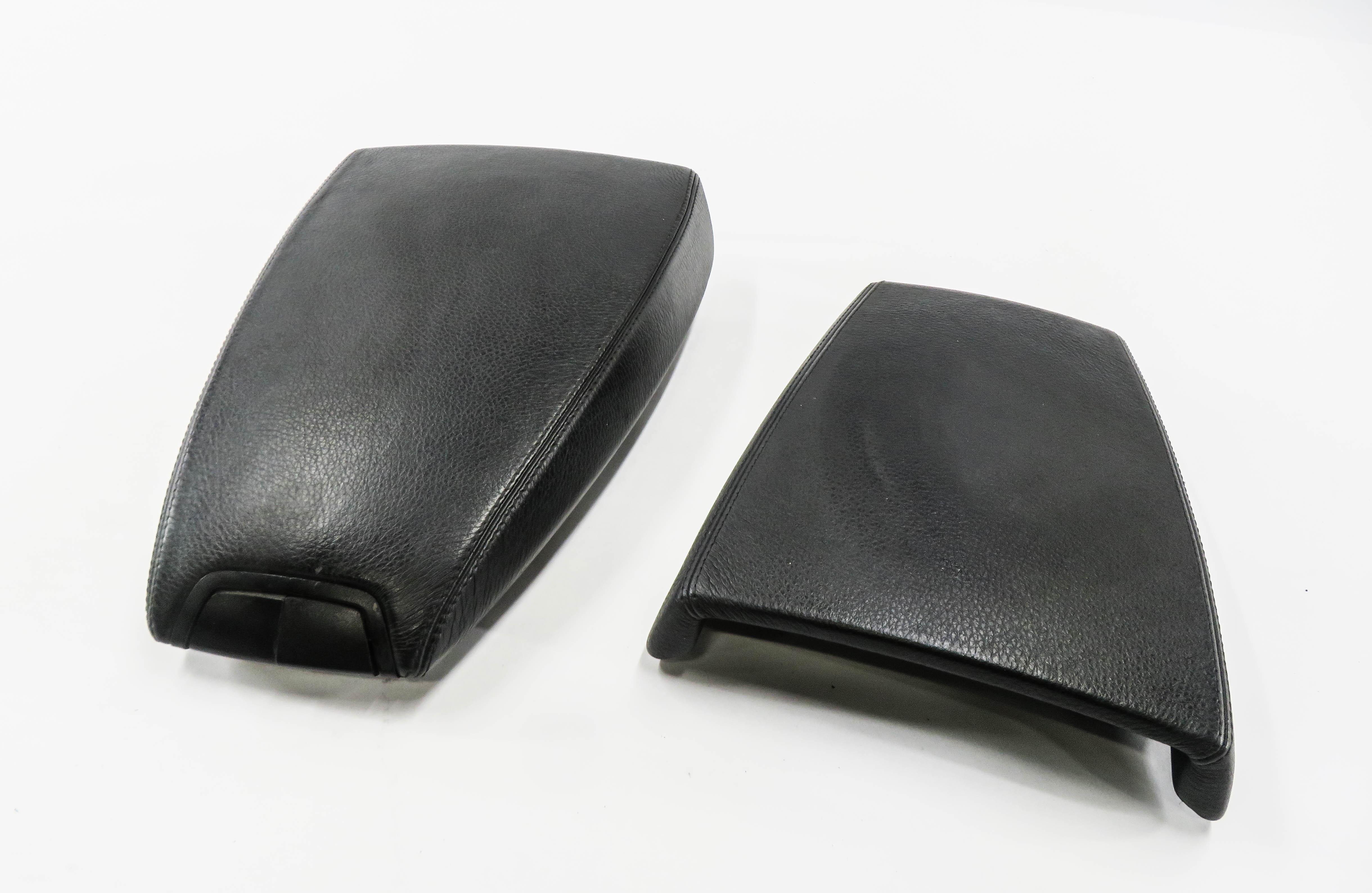 2006-2010 BMW M6 ///M (E63) FRONT CENTER CONSOLE ARMREST LID SET (BLACK) — exact item pictured