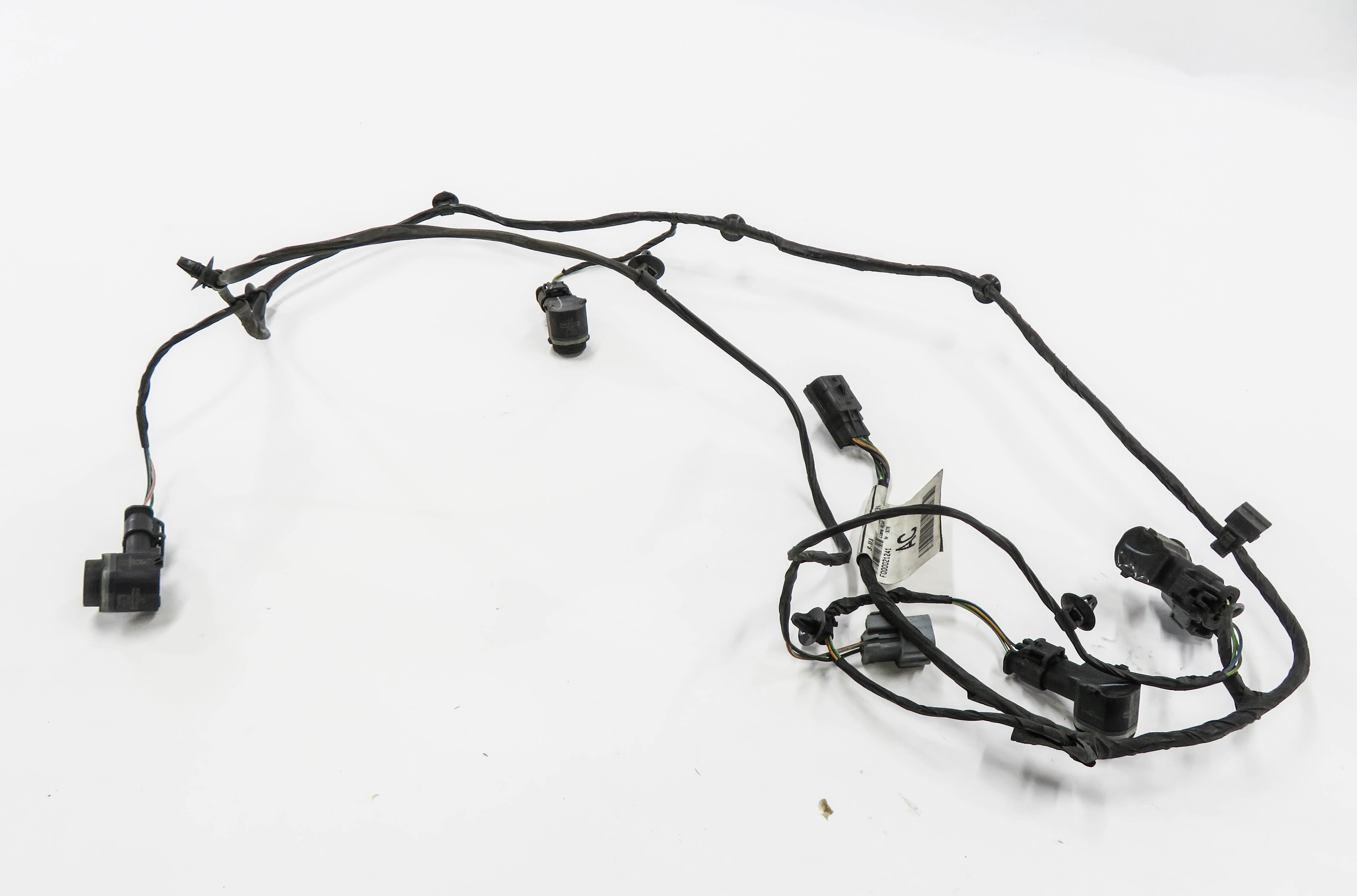 2012 RANGE ROVER EVOQUE (L538) REAR PDC PARK DISTANCE SENSOR SET w/ HARNESS GRAY — exact item pictured