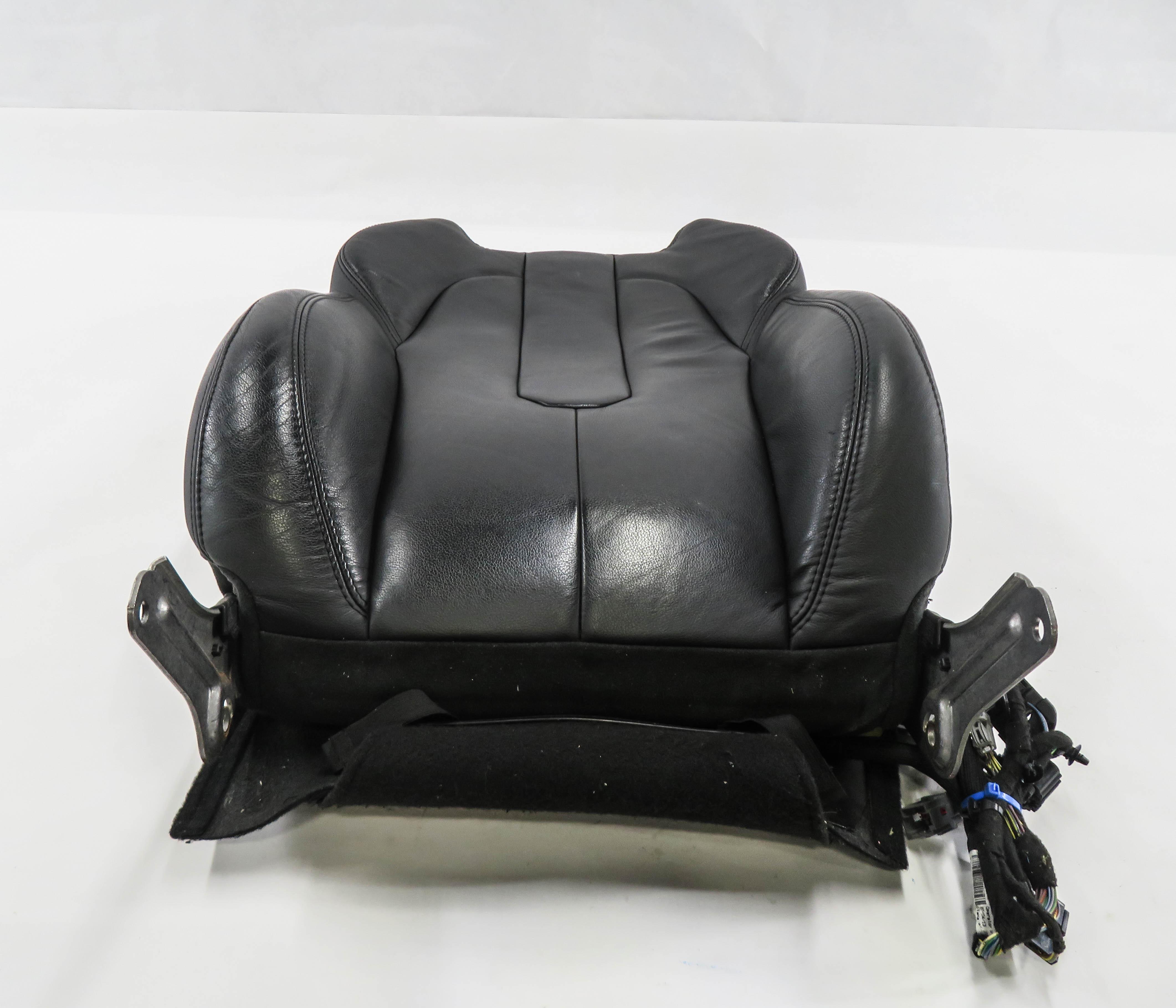 2012 RANGE ROVER EVOQUE (L538) RIGHT PASSENGER UPPER SEAT CUSHION EBONY LEATHER — exact item pictured