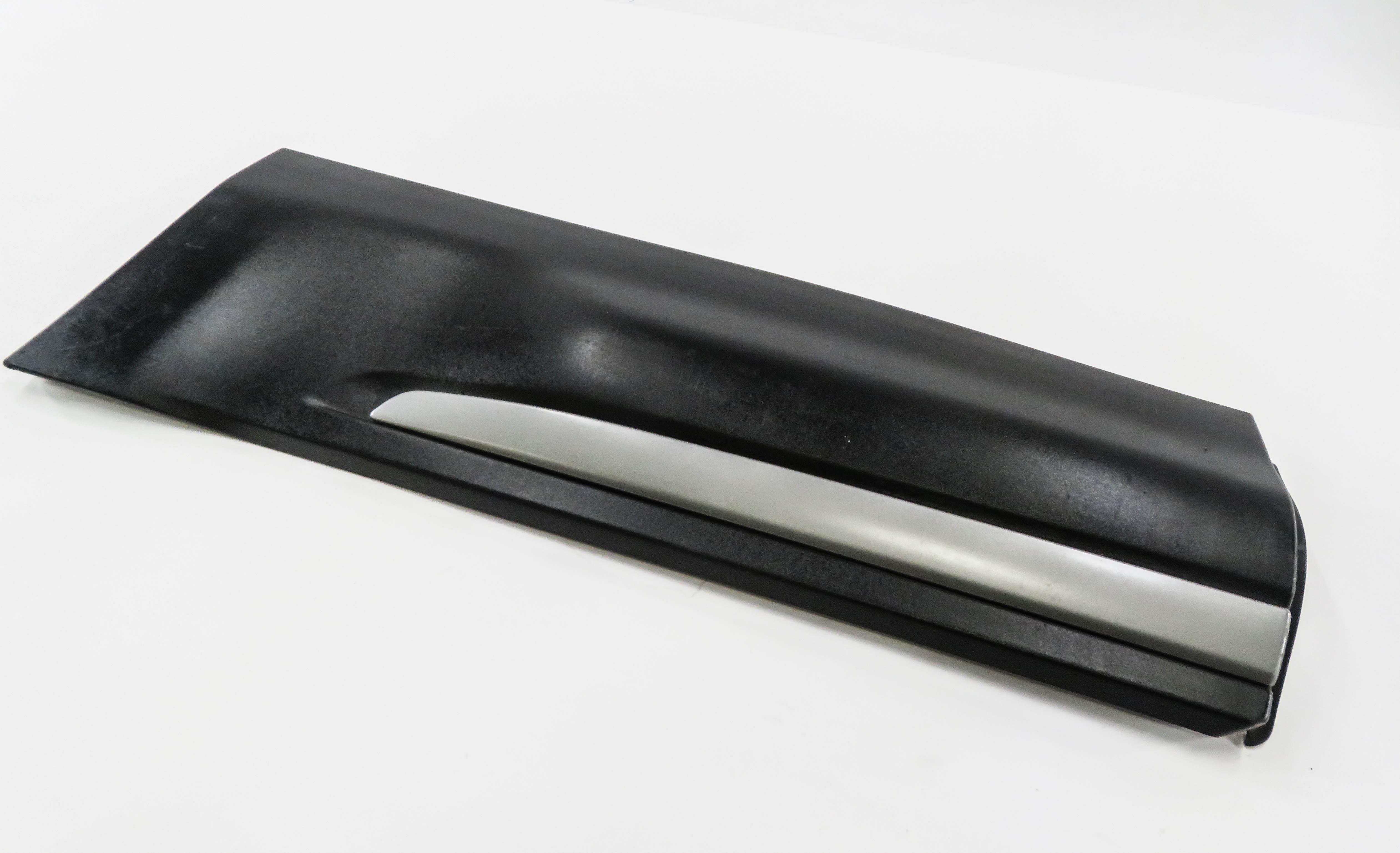 2012 RANGE ROVER EVOQUE (L538) LEFT REAR DOOR LOWER TRIM MOULDING PANEL (BLACK) — exact item pictured