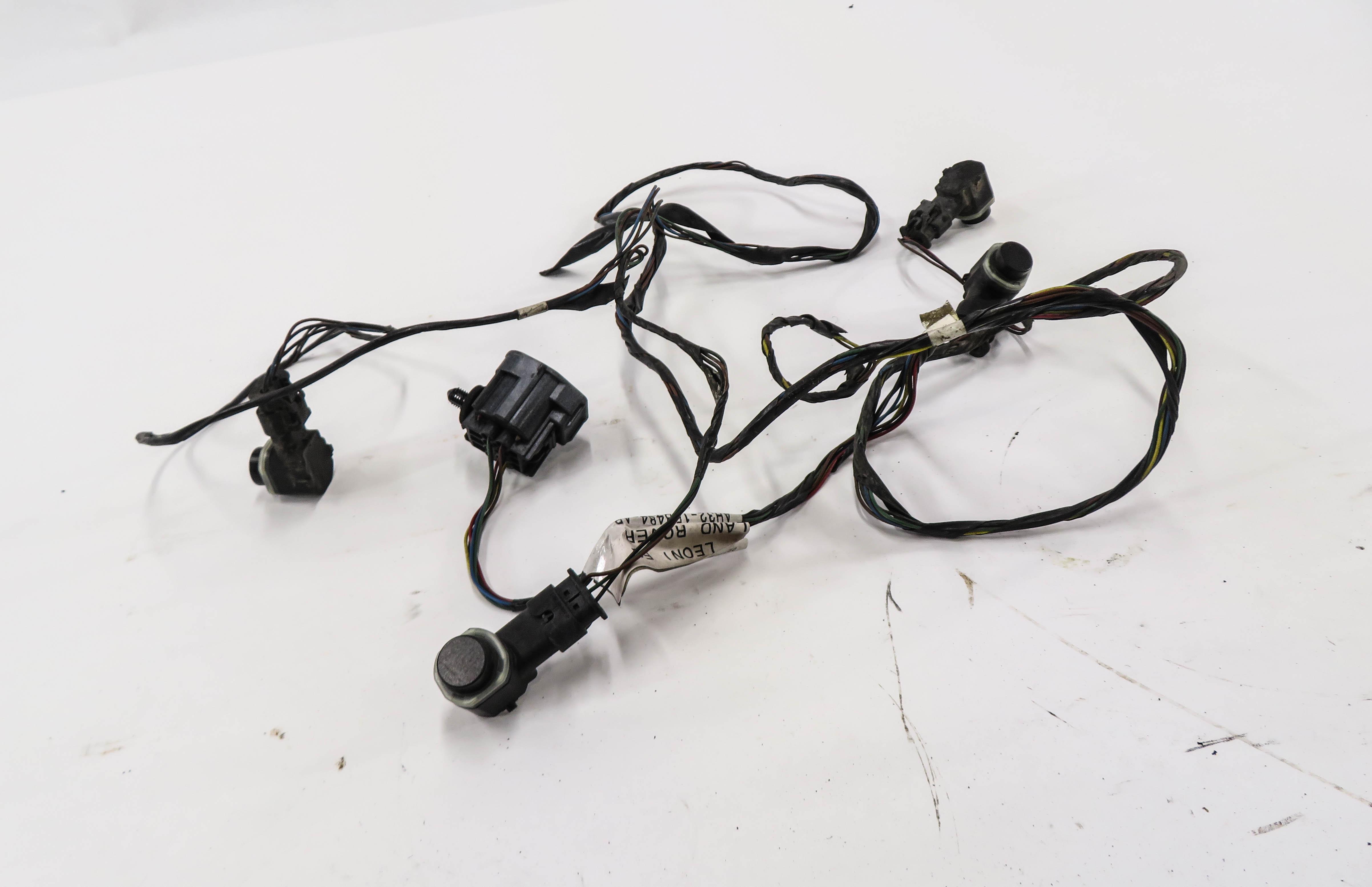 2010 RANGE ROVER SPORT (L320) FRONT PDC PARK DISTANCE SENSOR SET w/ HARNESS — exact item pictured