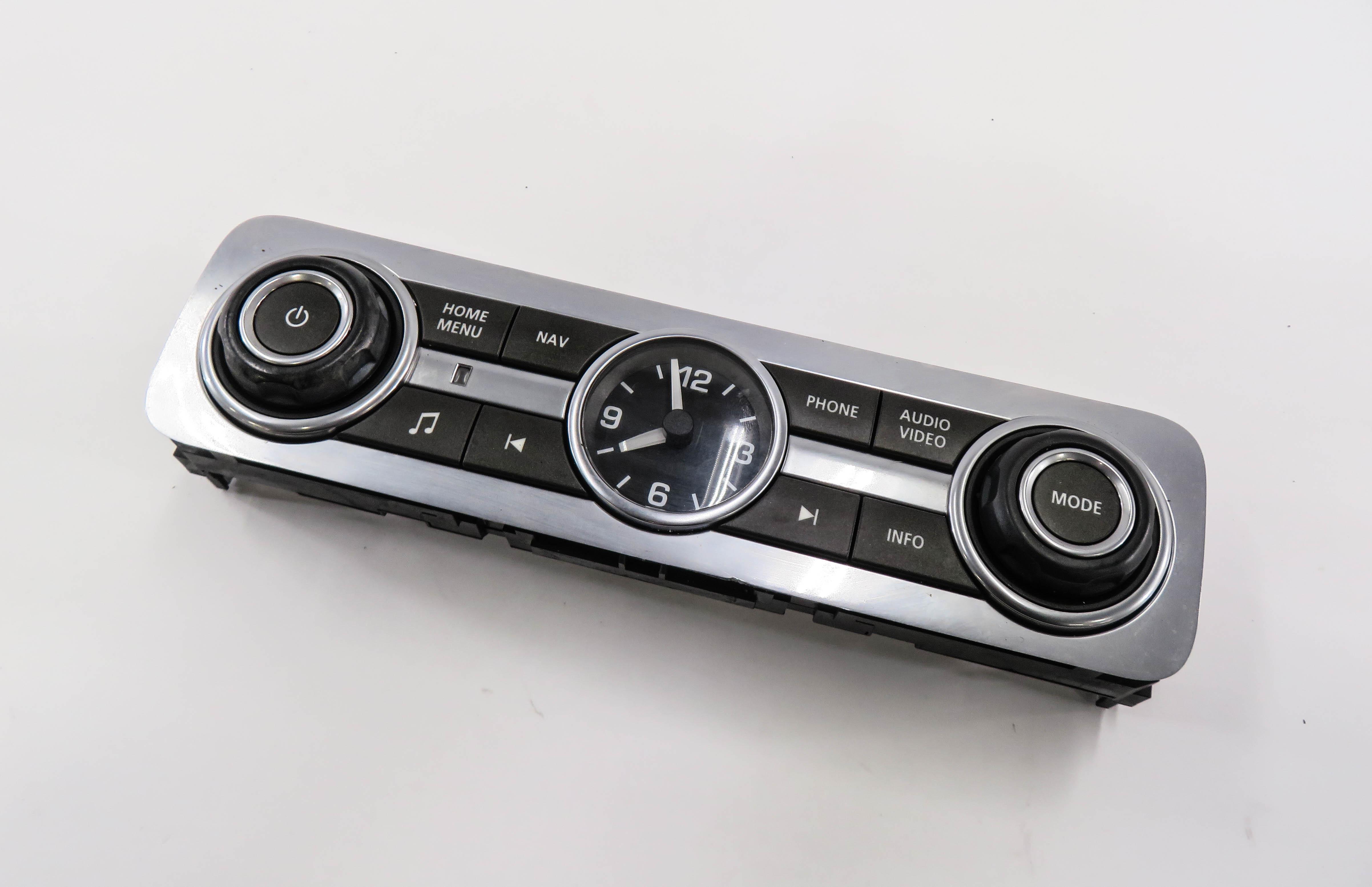 2010-2016 LR4 / RANGE ROVER SPORT (L320) RADIO NAV PHONE VIDEO CLOCK INFO SWITCH — exact item pictured