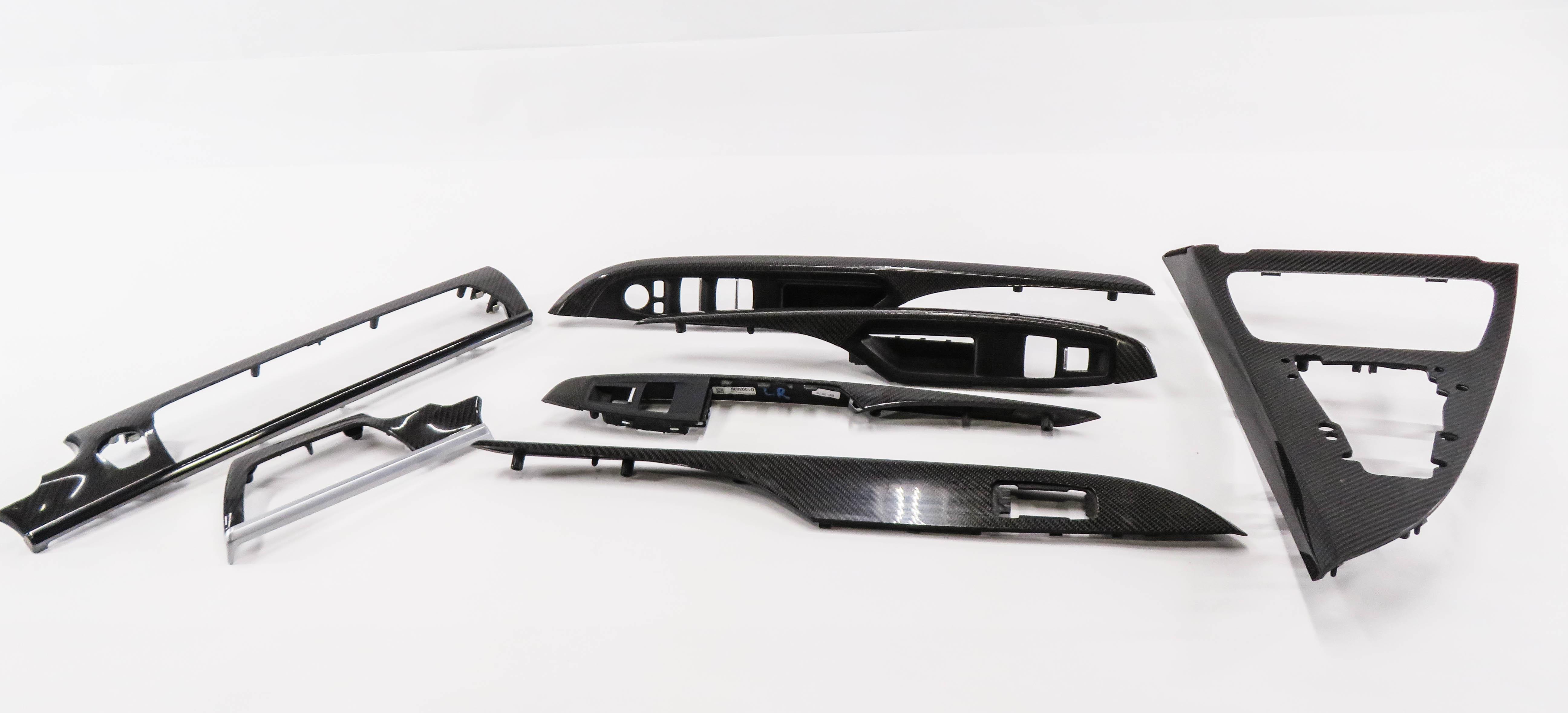 2016 BMW M6 ///M (F06) GRAN COUPE - DASH DOOR CONSOLE CARBON FIBER TRIM SET — exact item pictured