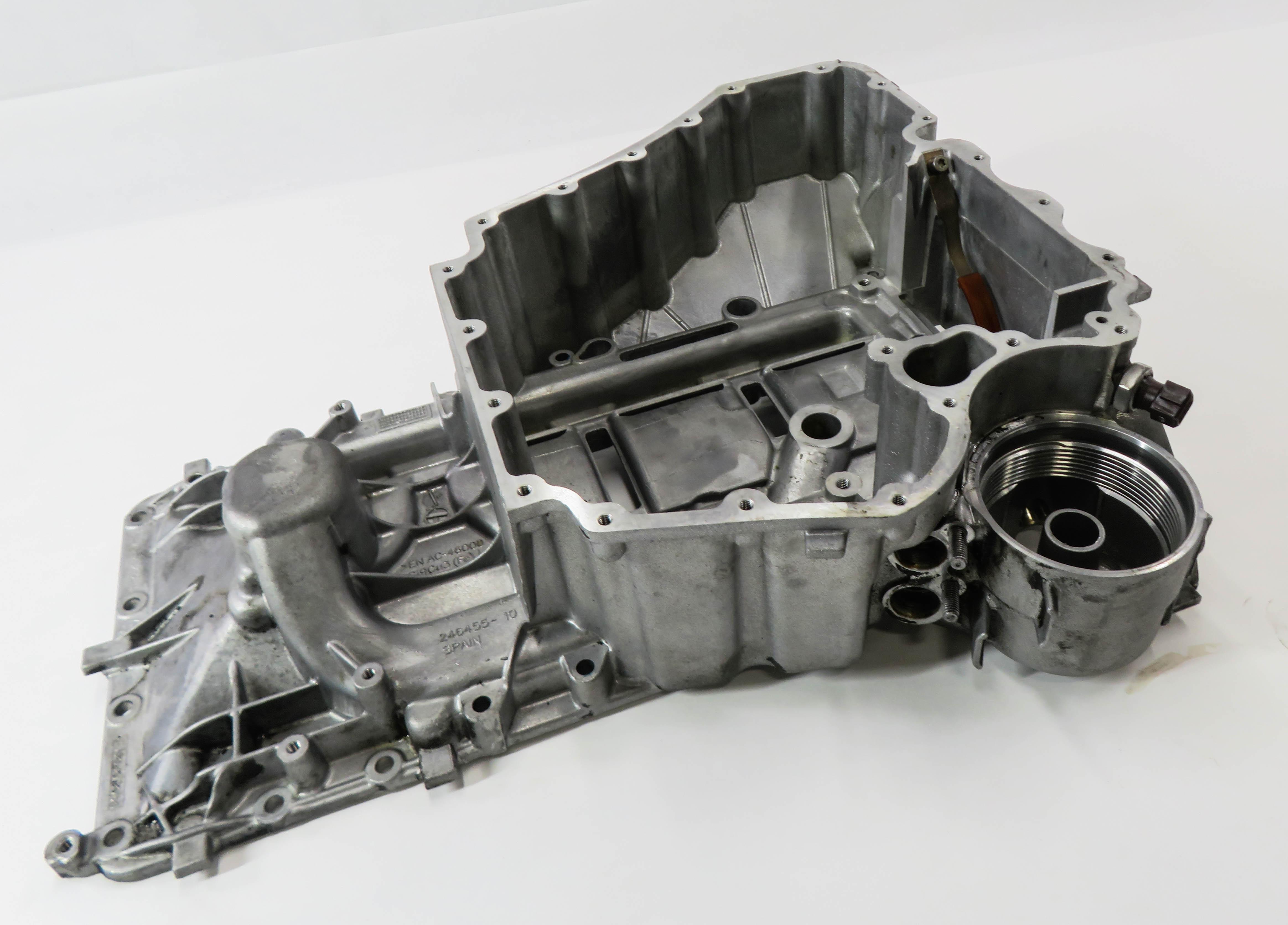 2012-2019 BMW M5 M6 (F06 F10 F12 F13) 4.4L S63 V8 ENGINE - UPPER OIL PAN CRADLE — exact item pictured