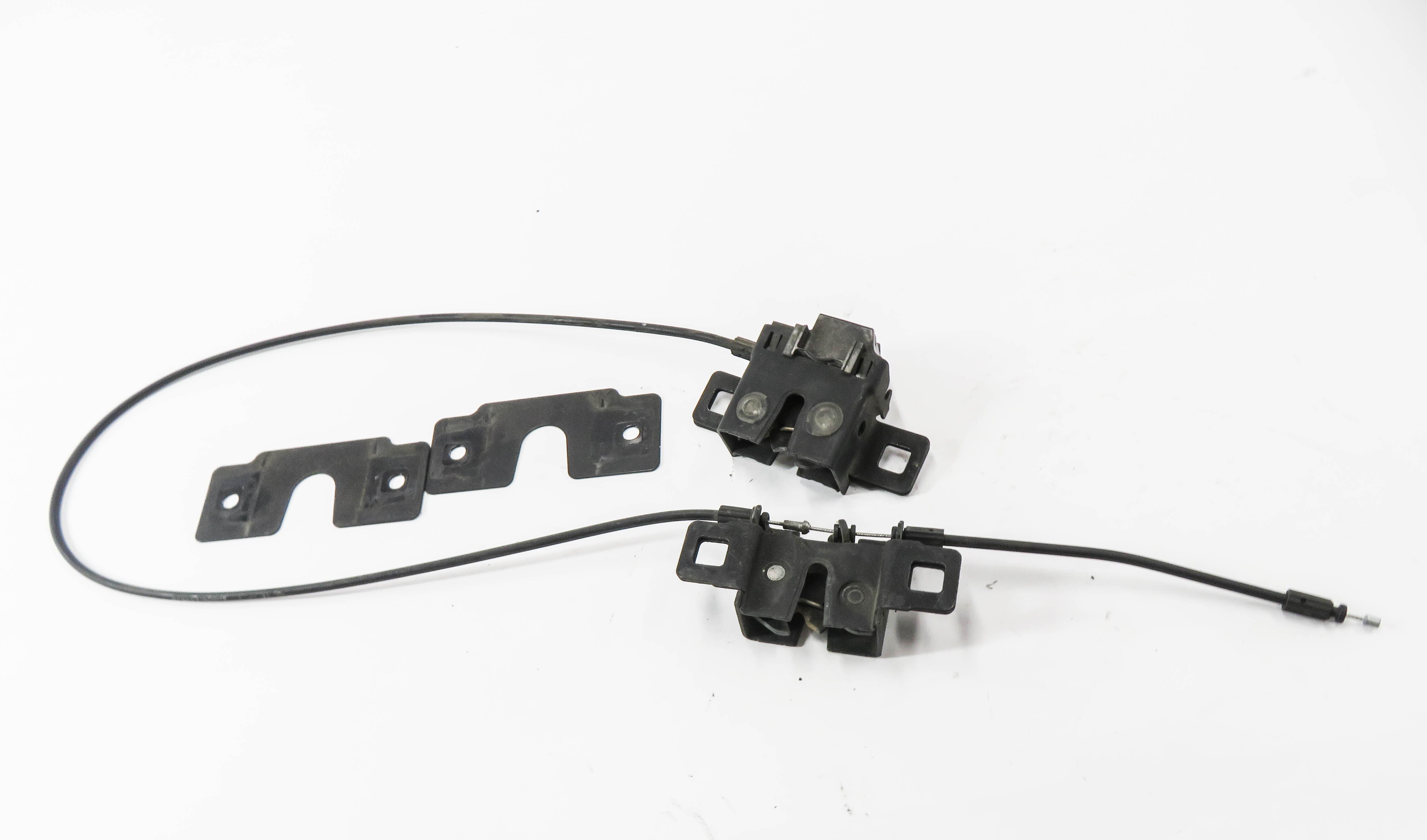 2011 RANGE ROVER SPORT (L320) FRONT LOWER HOOD LOCK LATCH SET-2 w/ CABLE — exact item pictured
