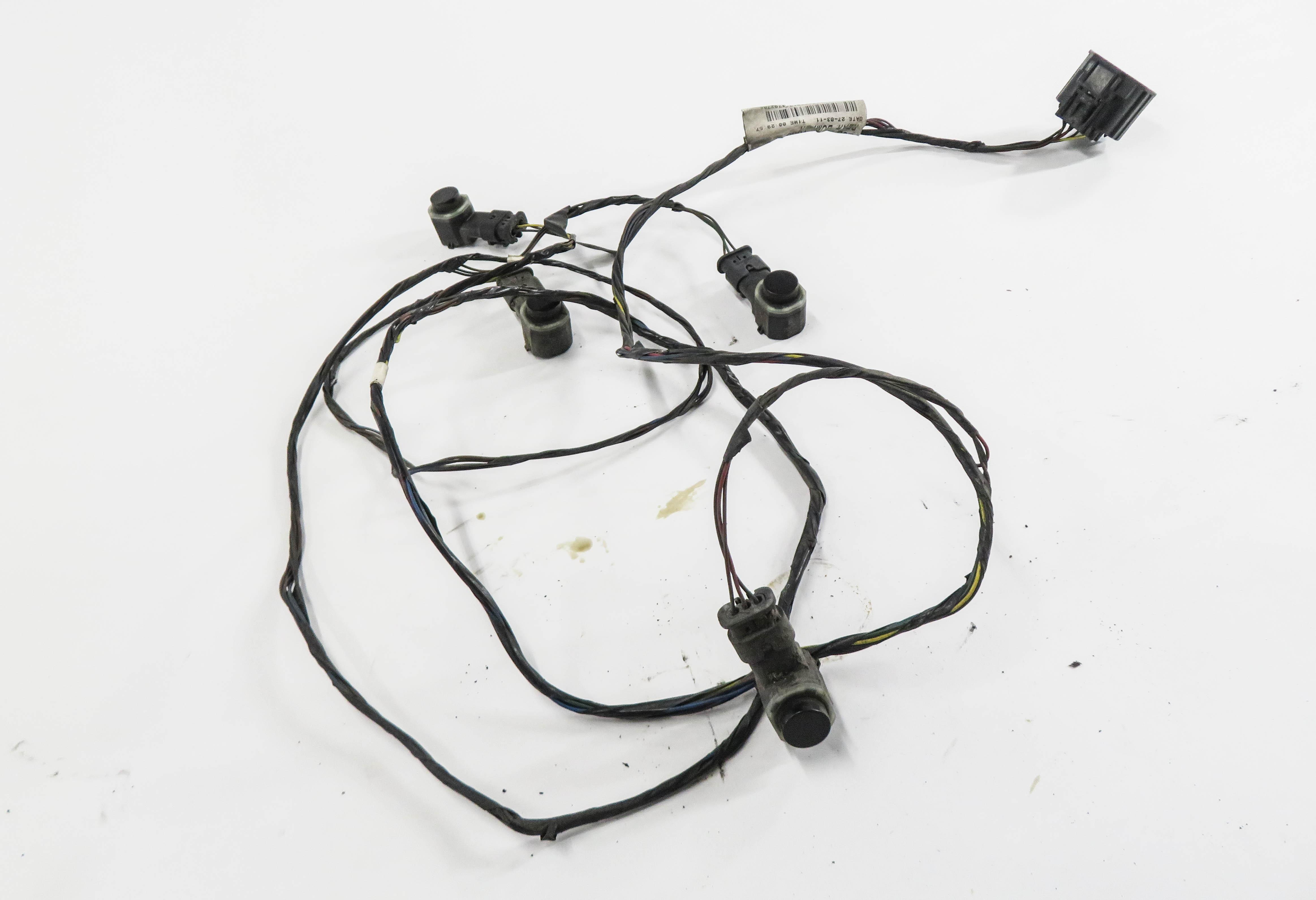 2011 RANGE ROVER SPORT (L320) REAR PDC PARK DISTANCE SENSOR SET w/ HARNESS BLACK — exact item pictured