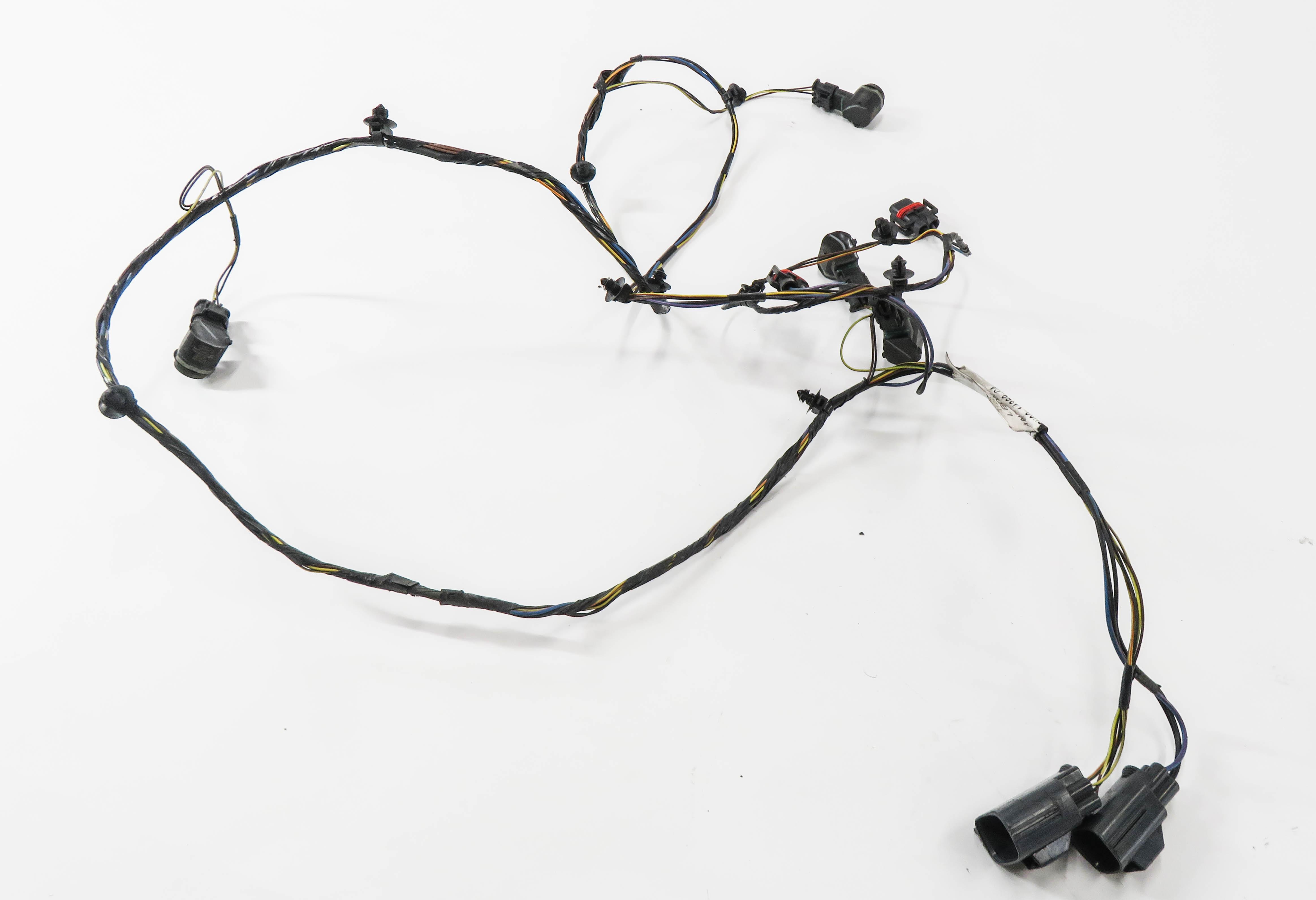 2011 RANGE ROVER SPORT L320 FRONT PDC PARK DISTANCE SENSOR SET w/ HARNESS BLACK — exact item pictured