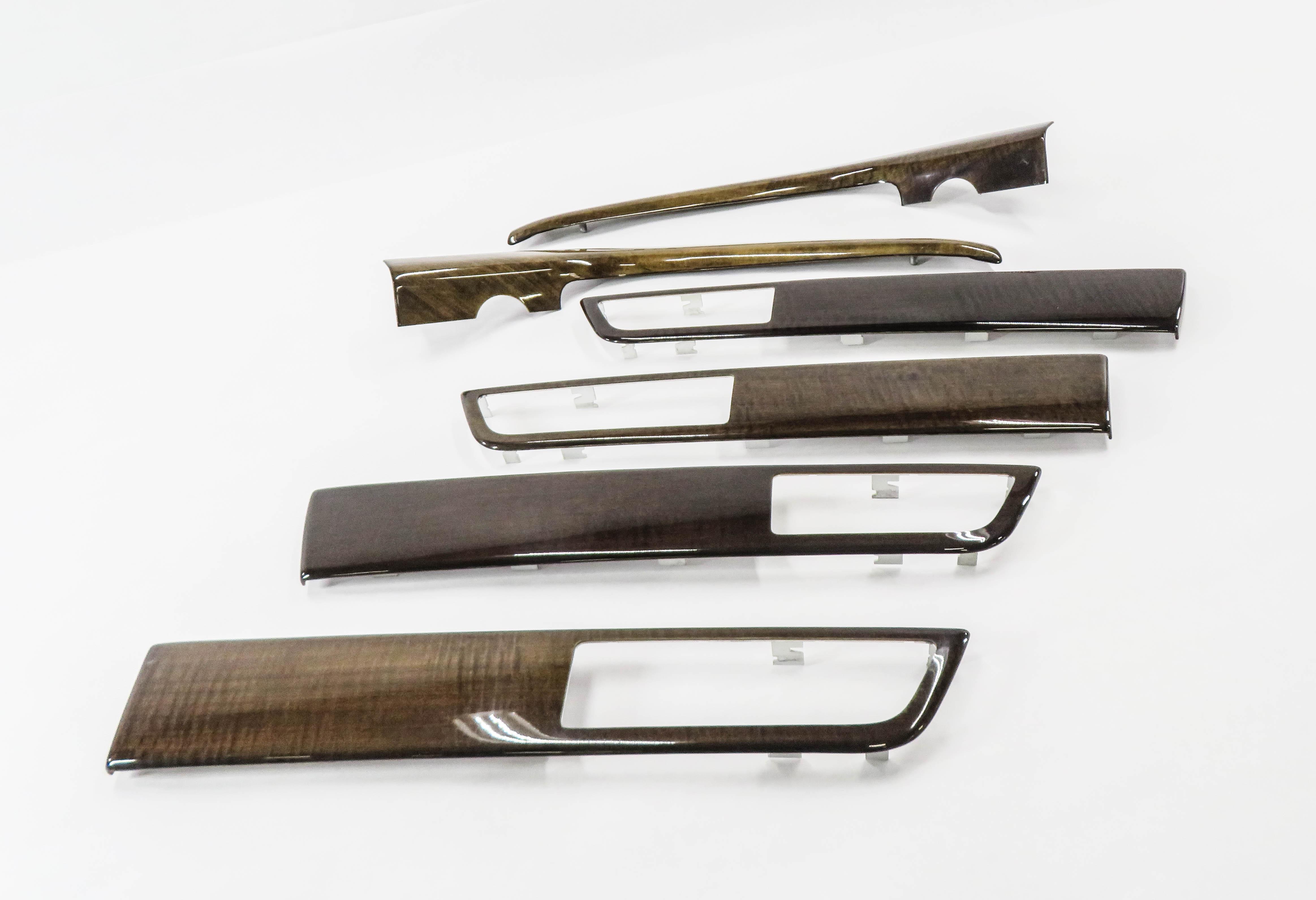 2011 RANGE ROVER SPORT (L320) INTERIOR WOOD GRAIN TRIM PANEL SET-6 (ANIGRE WOOD) — exact item pictured