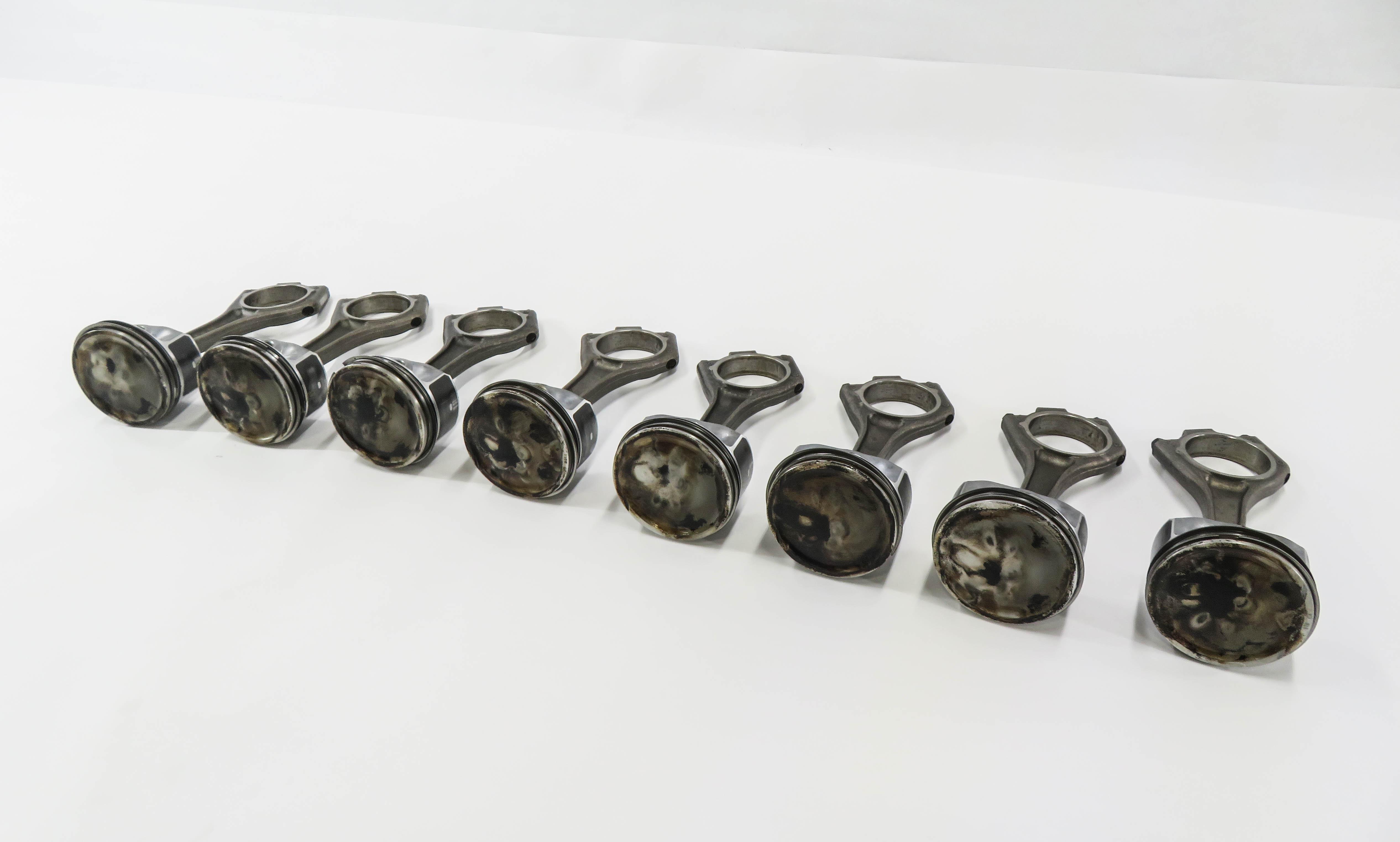 2011 RANGE ROVER SPORT L320 5.0L SUPERCHARGED ENGINE PISTON & CONNECTING ROD SET — exact item pictured