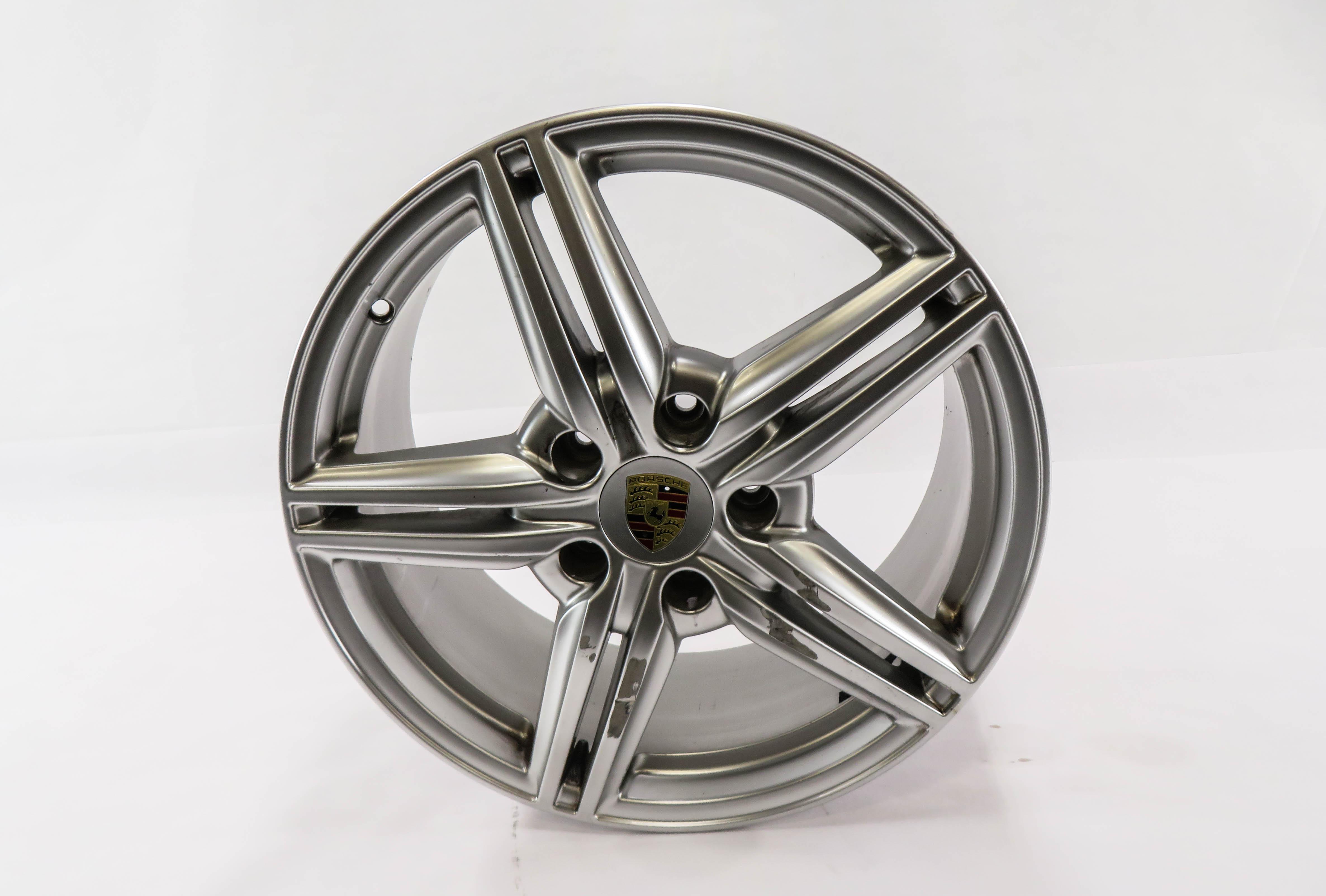 2011-2018 PORSCHE CAYENNE (958) 19x8.5 - ALUMINUM ALLOY 5 DOUBLE SPOKE WHEEL RIM — exact item pictured