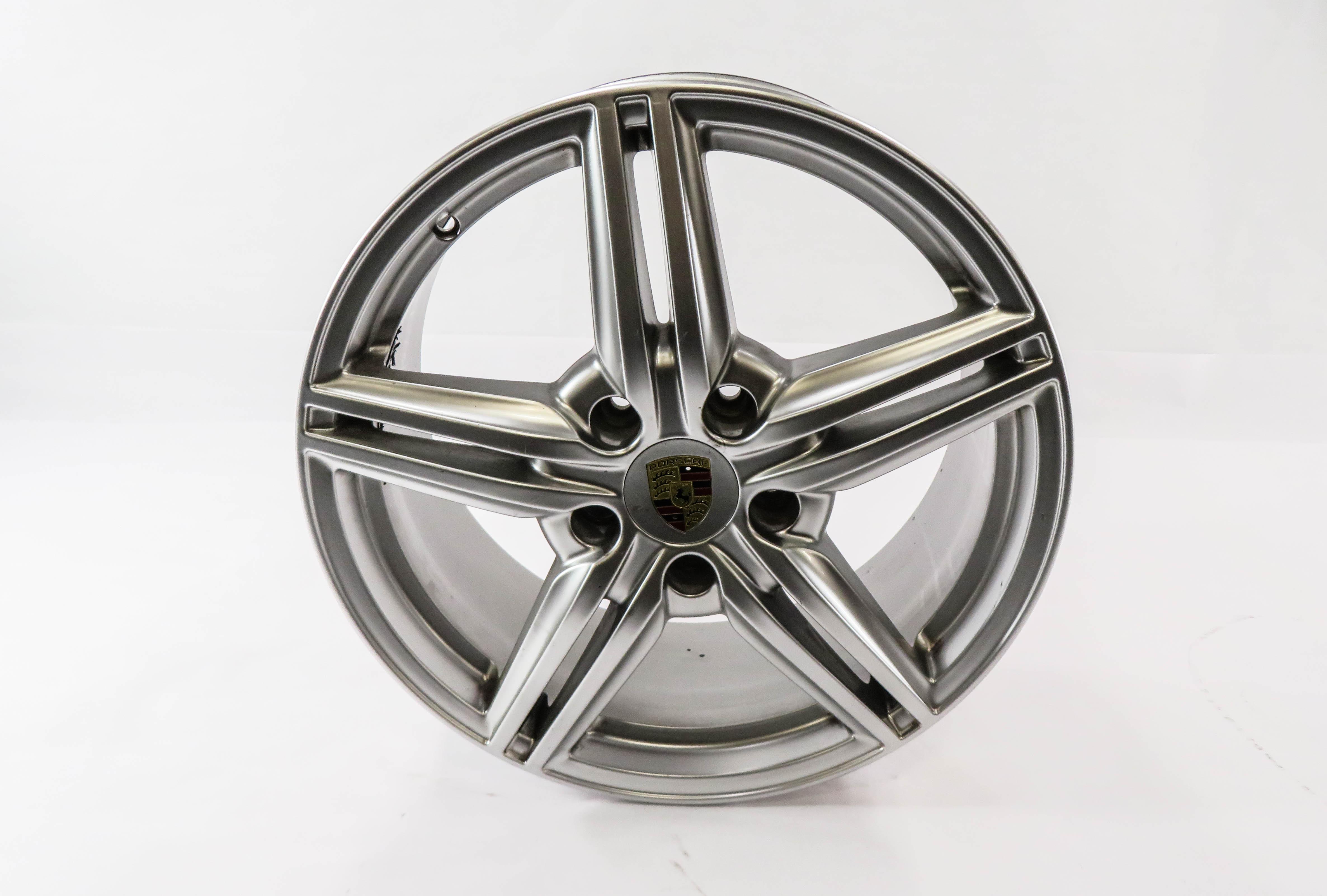 2011-2018 PORSCHE CAYENNE (958) 19x8.5 - ALUMINUM ALLOY 5 DOUBLE SPOKE WHEEL RIM — exact item pictured