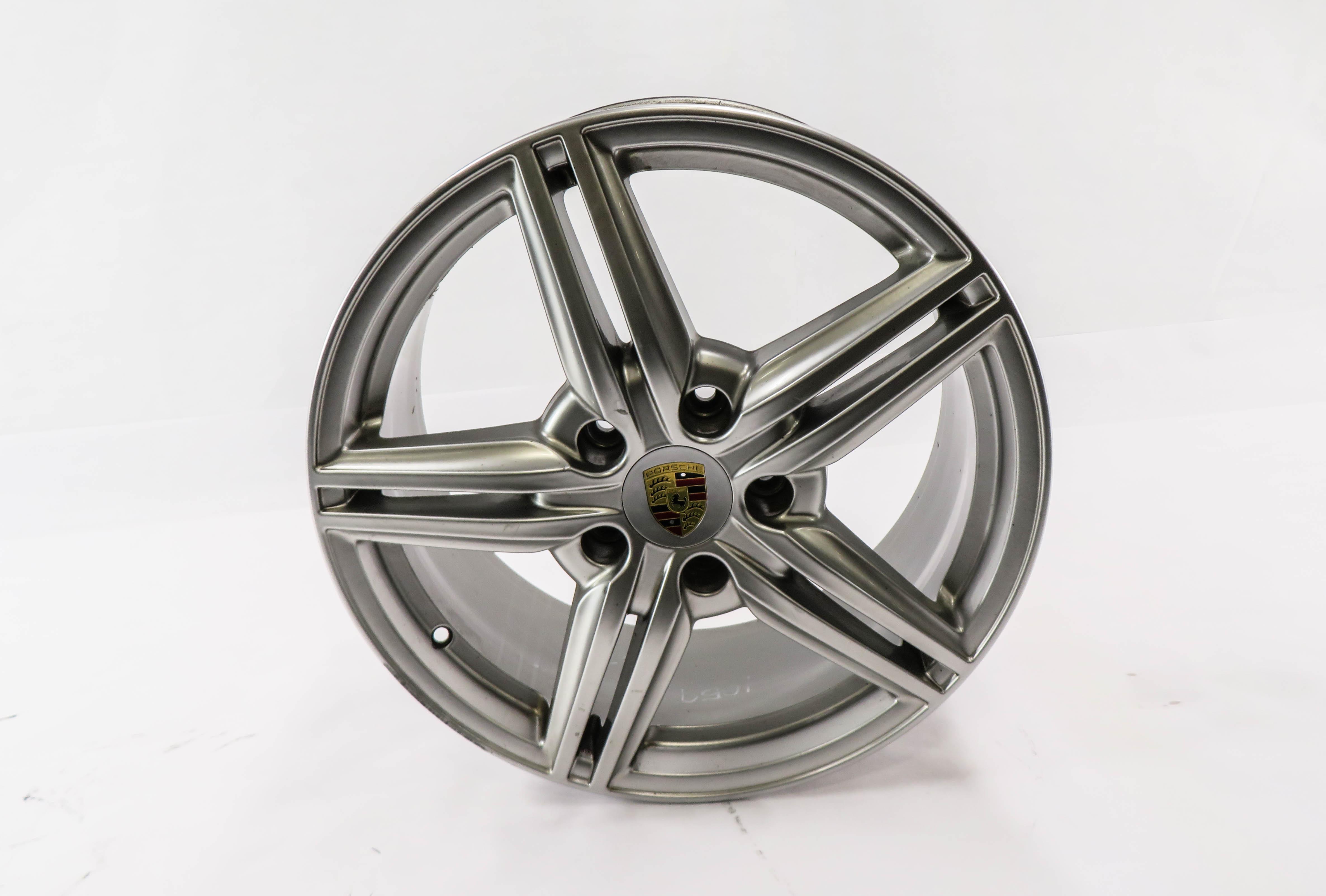 2011-2018 PORSCHE CAYENNE (958) 19x8.5 - ALUMINUM ALLOY 5 DOUBLE SPOKE WHEEL RIM — exact item pictured