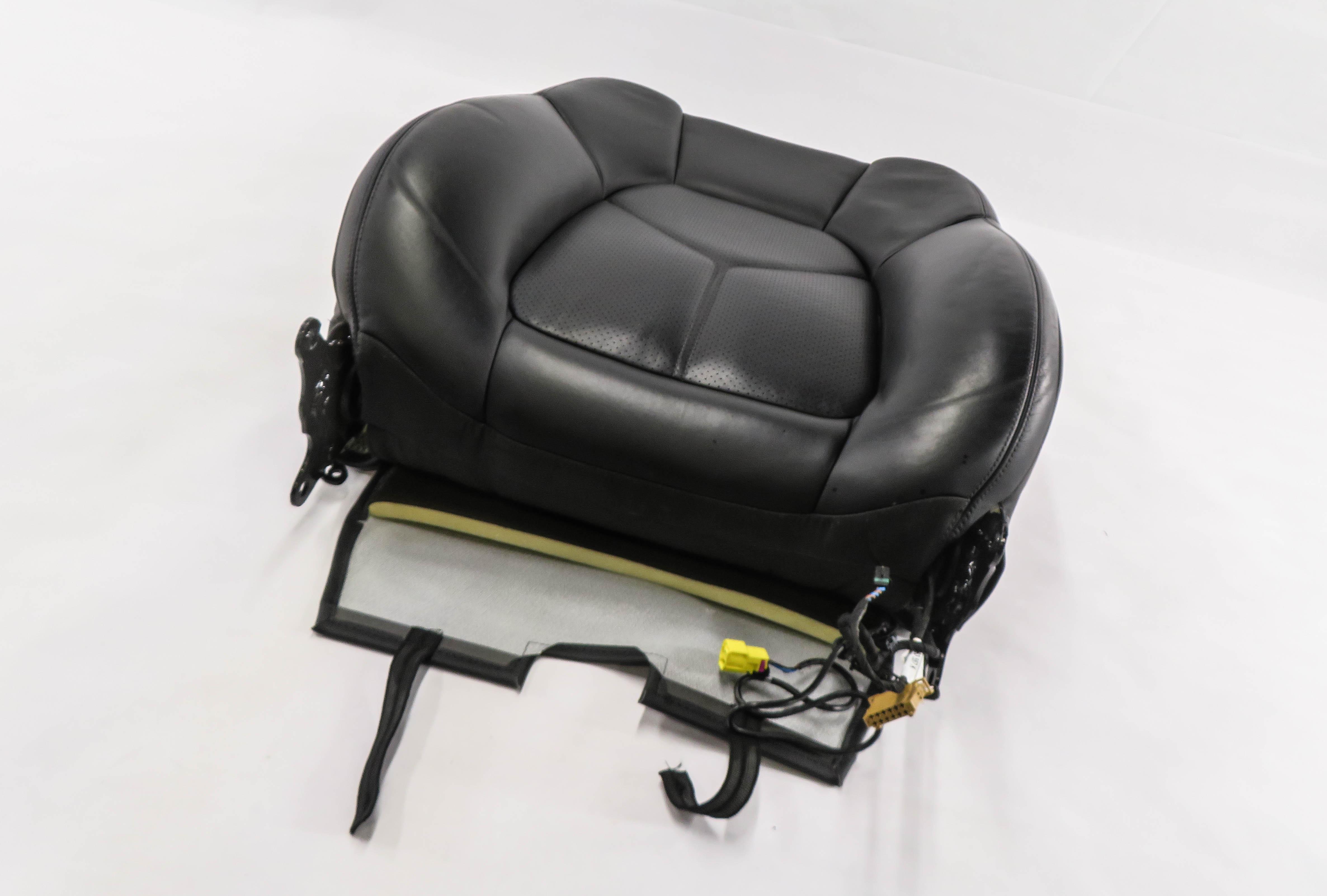 2014 PORSCHE CAYENNE (958) DRIVER - UPPER TOP HEATED SEAT CUSHION (BLACK) — exact item pictured
