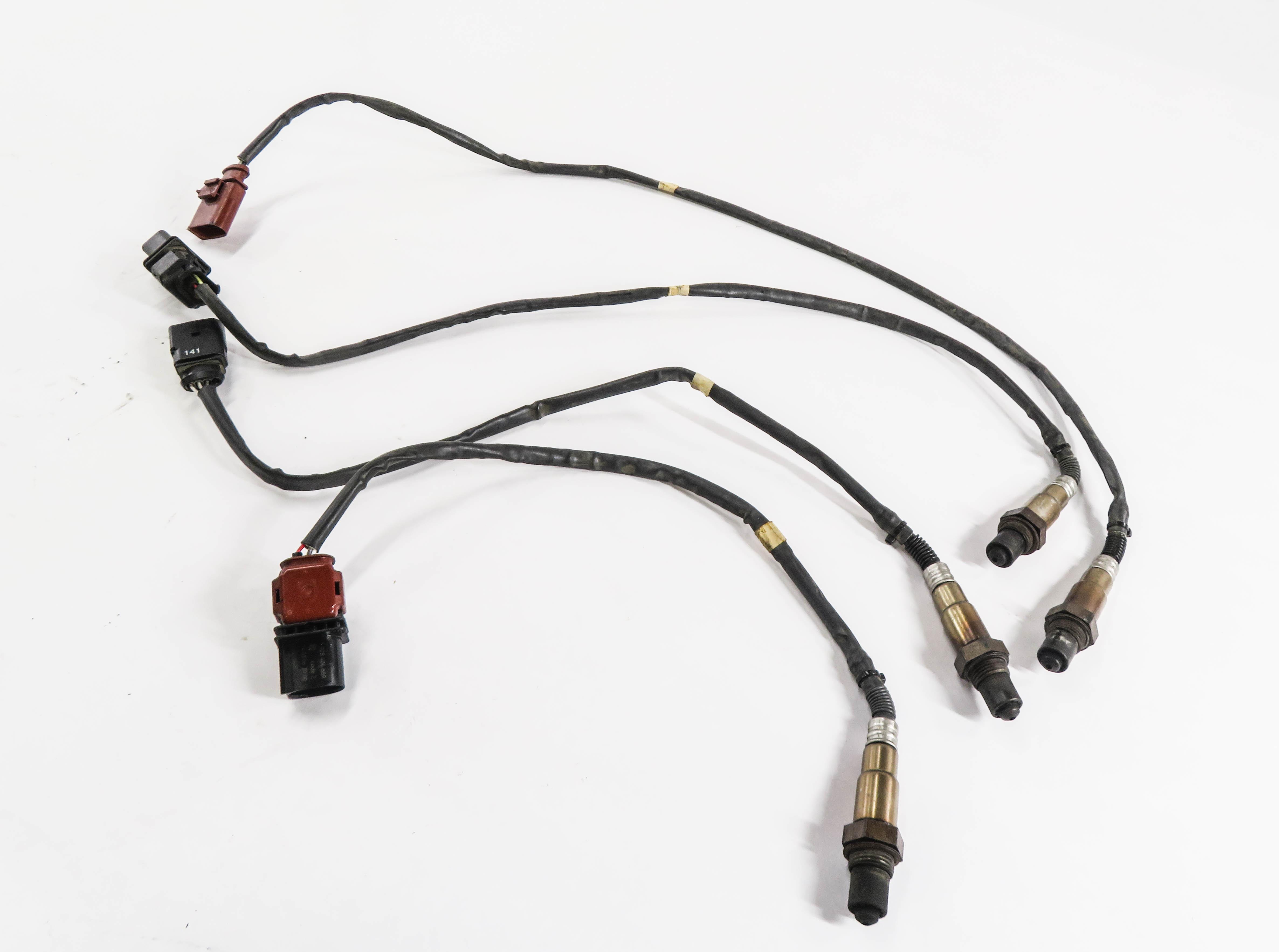 2014 PORSCHE CAYENNE (958) 3.6L - PRE POST CAT O2 OXYGEN LAMBDA PROBE SENSOR SET — exact item pictured