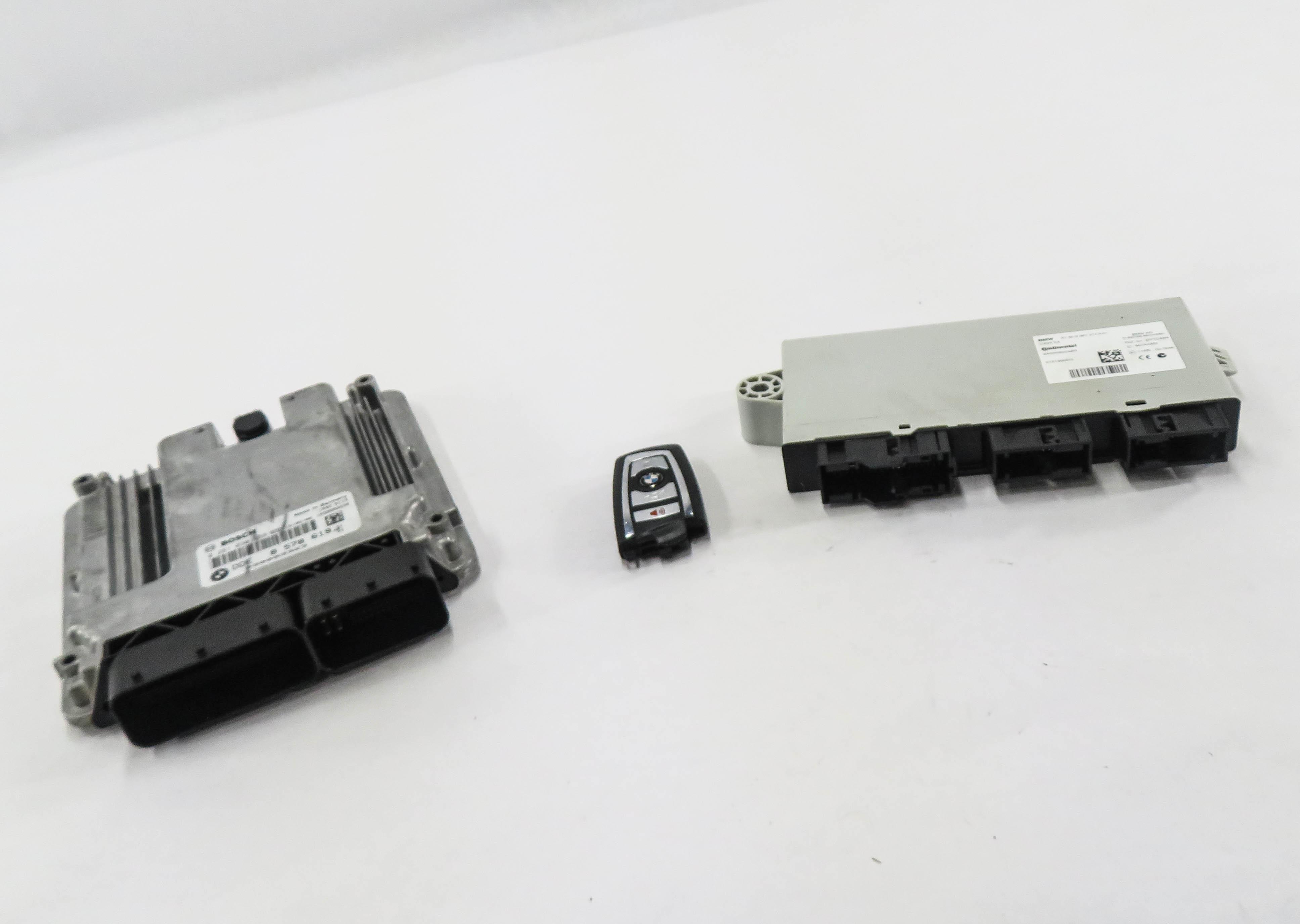 2015 BMW 535D (F10) 3.0L N57T DIESEL ENGINE DDE CAS 4 IMMOBILIZER MODULE KEY SET — exact item pictured