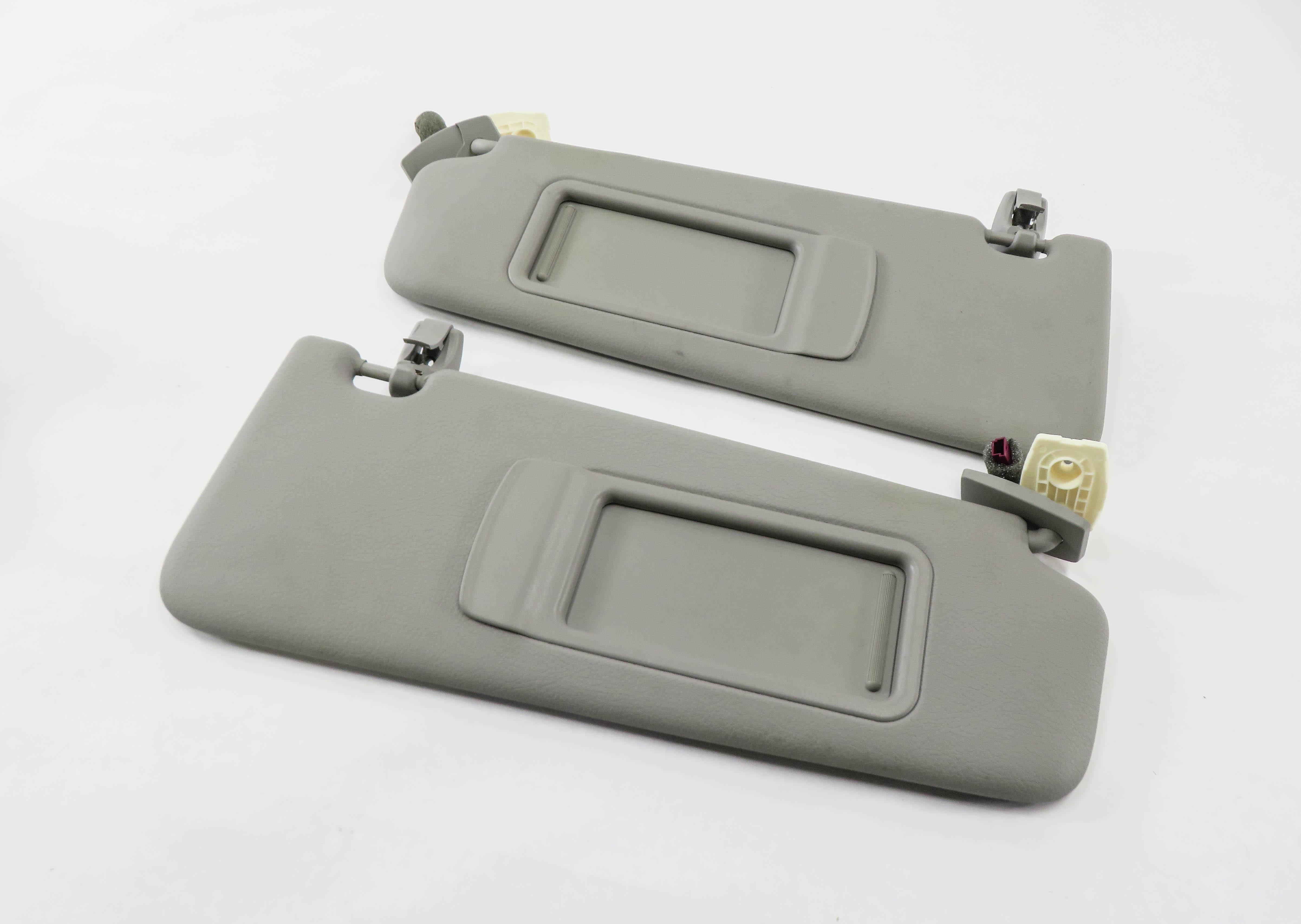 2010-2016 BMW 528i 535i 550i (F10) FRONT LEFT & RIGHT SUNVISOR SHADE SET (GRAY) — exact item pictured