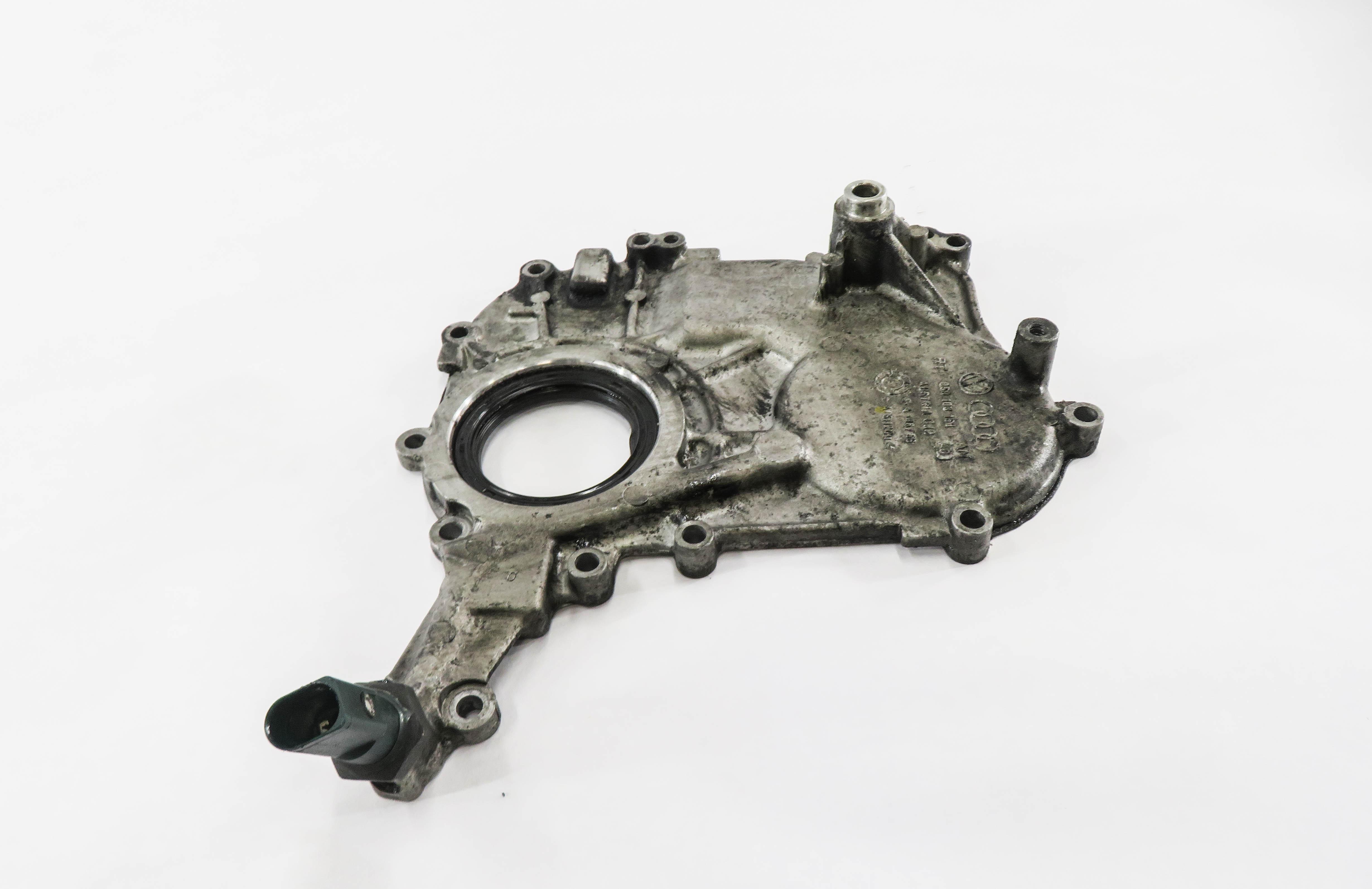 2012 AUDI Q7 (4L) 3.0L CATA DIESEL ENGINE FRONT CRANK CRANKSHAFT SEAL FLANGE — exact item pictured