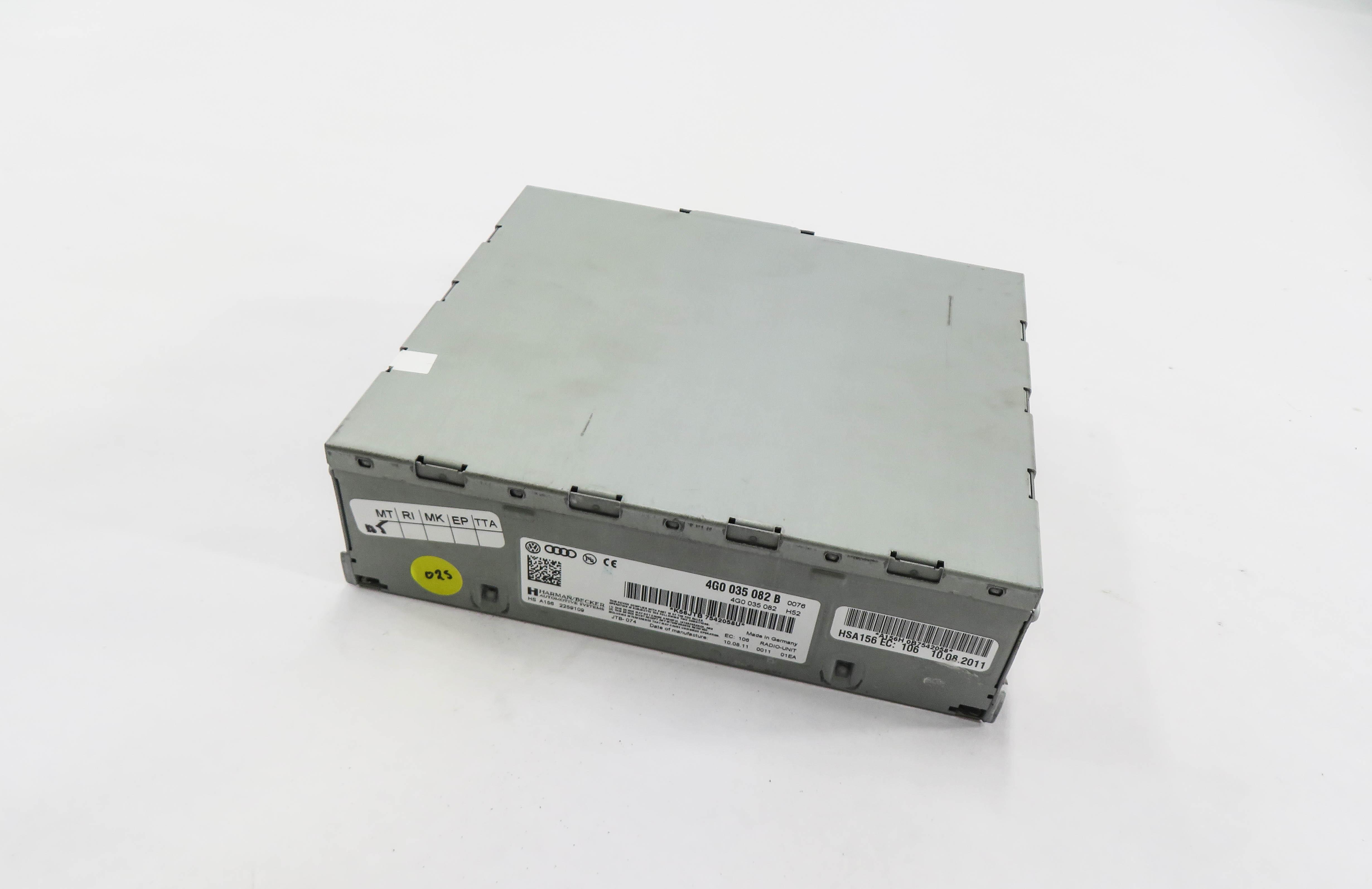 2012 AUDI Q7 (4L) RADIO STEREO RECEIVER CONTROL MODULE — exact item pictured