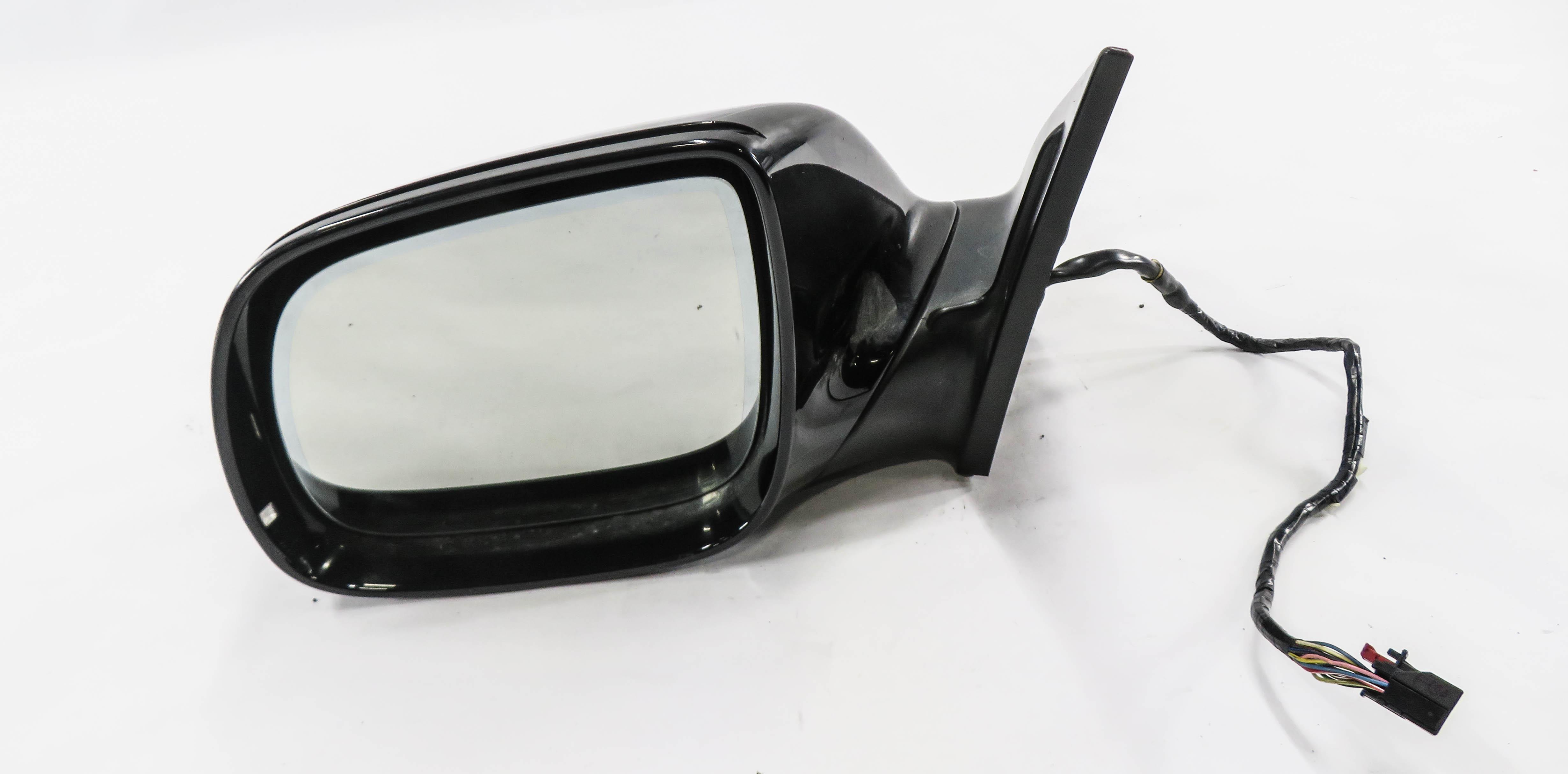 2010-2012 AUDI Q7 (4L) LEFT P-FOLD AUTODIM MEMORY DOOR MIRROR (ORCA BLACK 2T) — exact item pictured