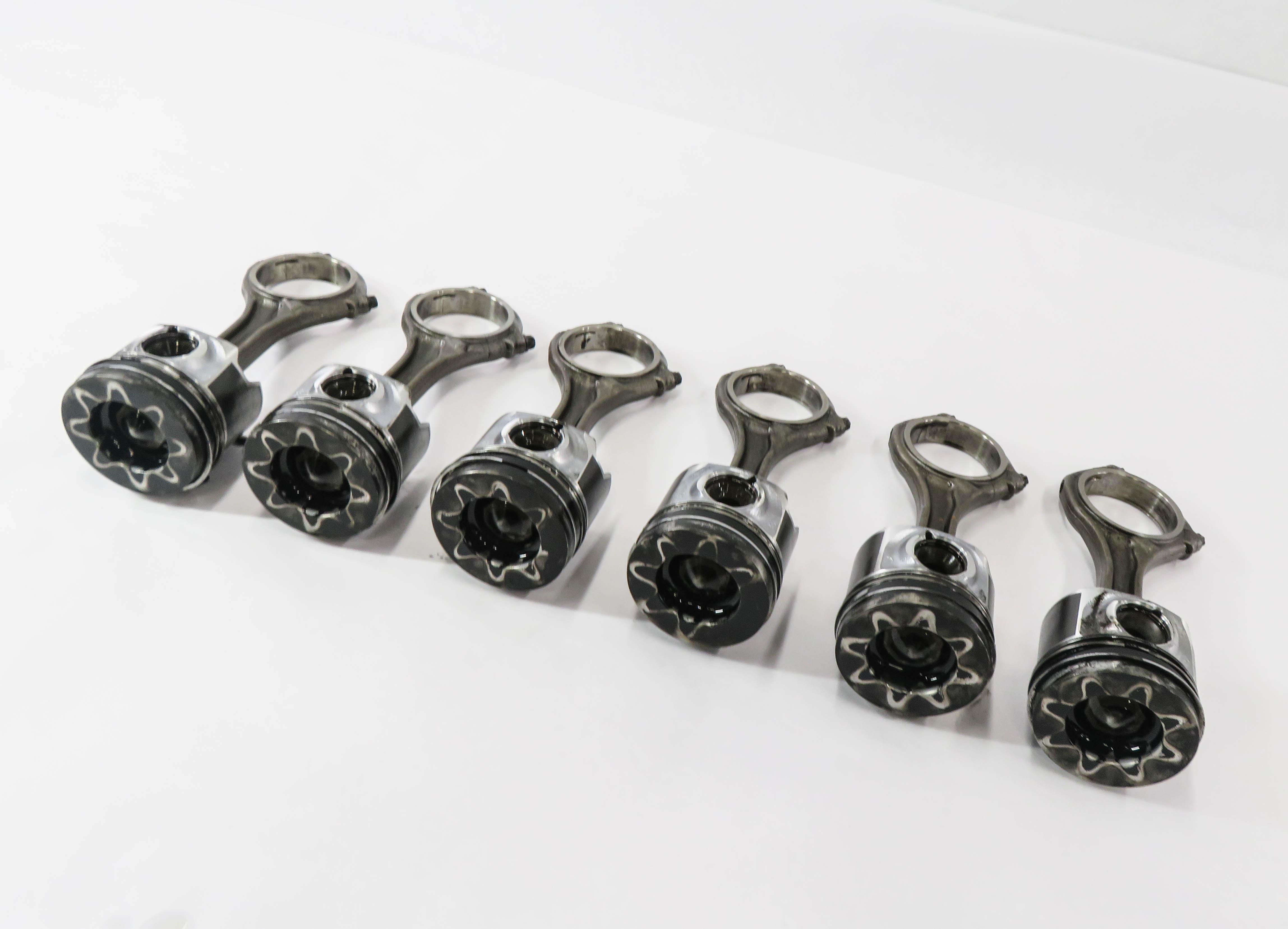 09-12 VW TOUAREG / AUDI Q7 4L 3.0L CATA DIESEL ENGINE- ROD & PISTON SET- 6 — exact item pictured