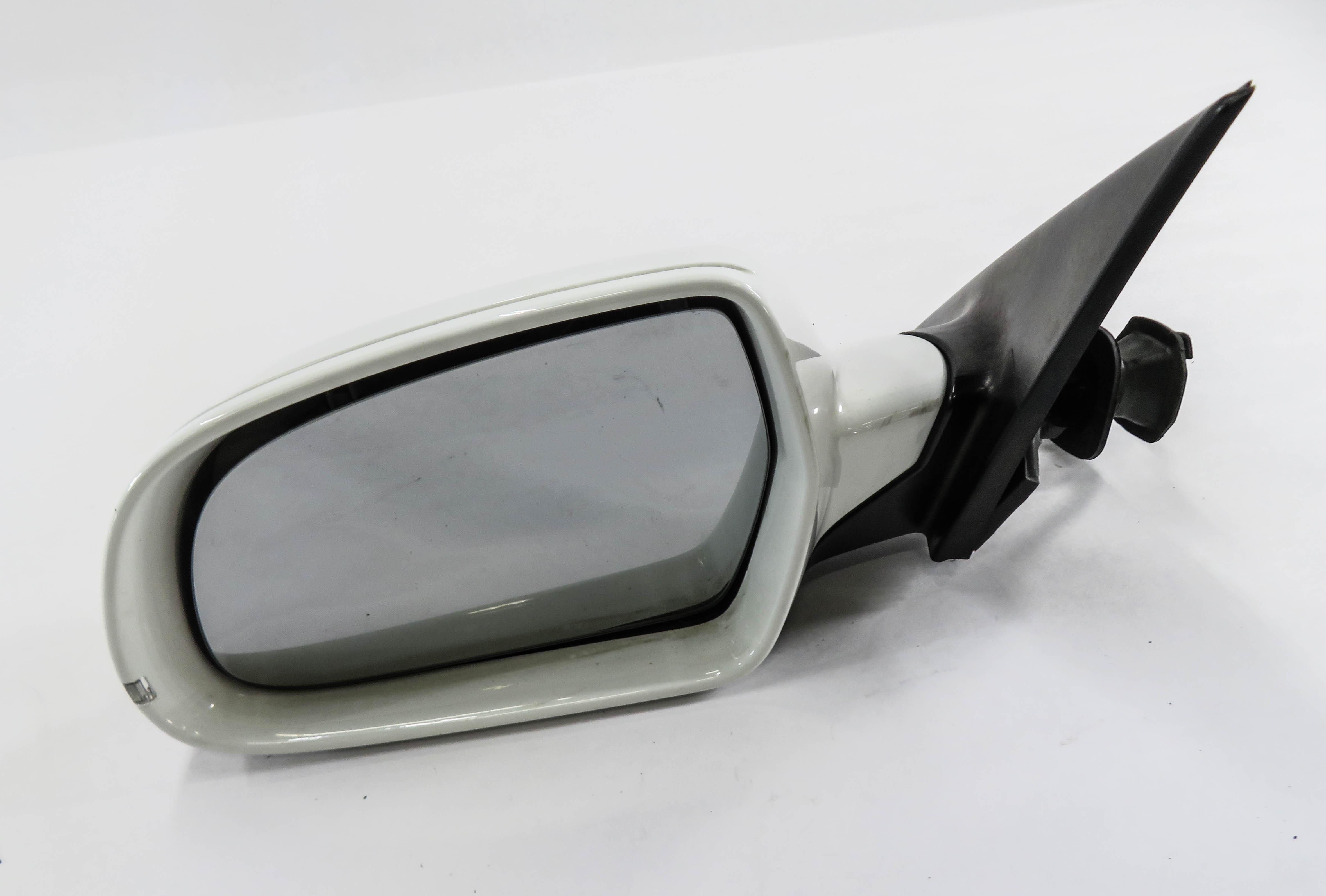 2010-2016 AUDI A4 (B8 8K) LEFT FRONT DRIVER HEATED DOOR MIRROR (IBIS WHITE T9) — exact item pictured