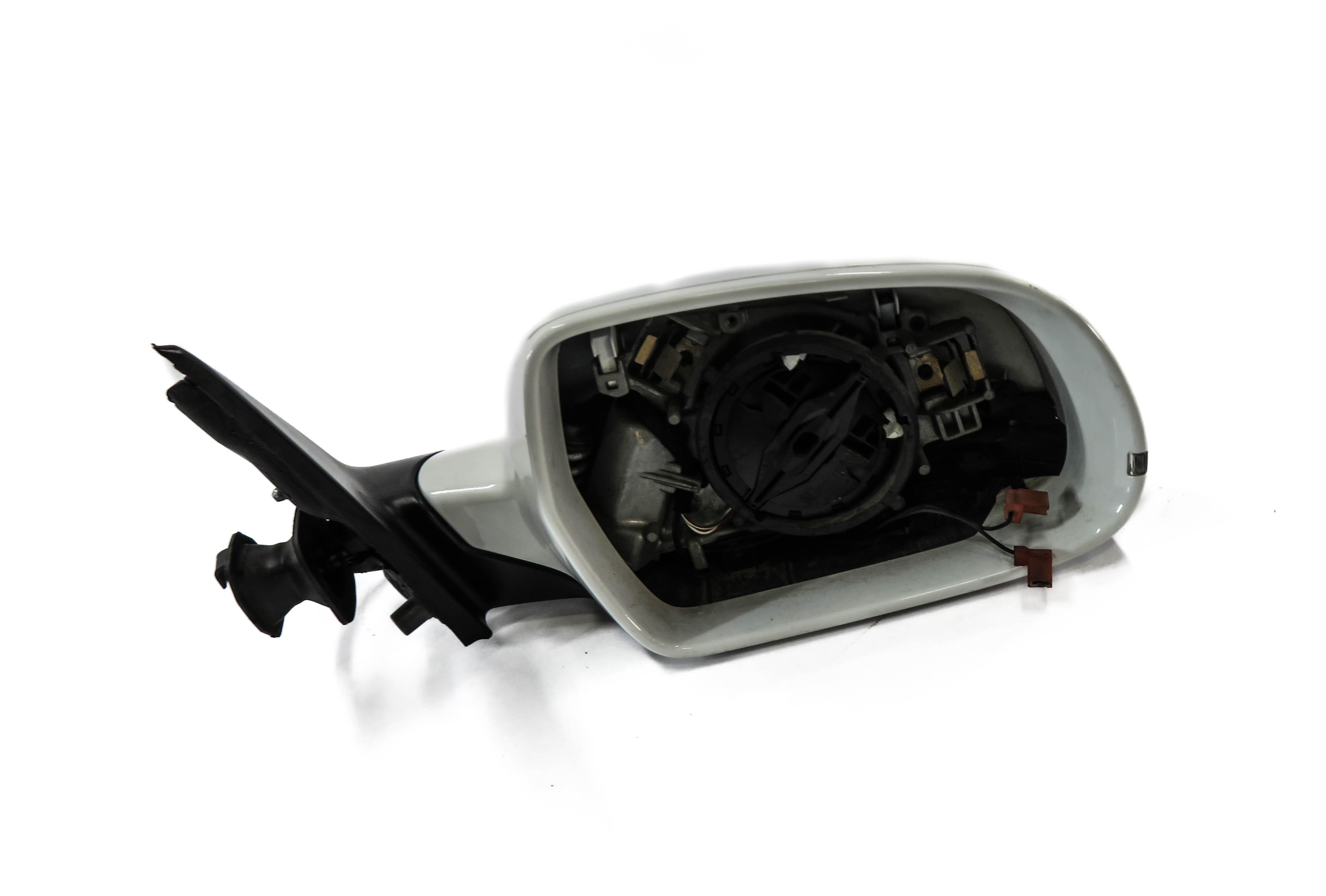 2010-2016 AUDI A4 (B8 8K) RIGHT FRONT PASSENGER HEATED DOOR MIRROR (IBIS WHITE) — exact item pictured