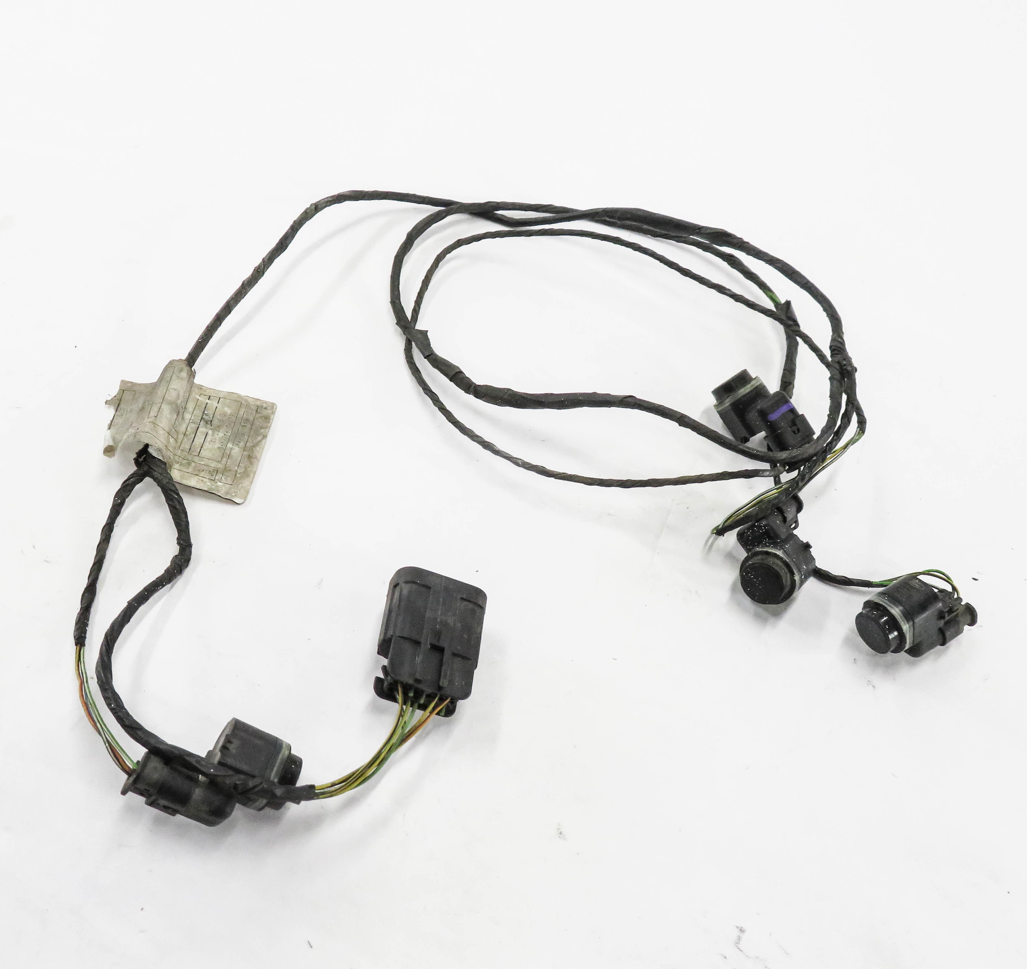 2010 RANGE ROVER (L322) REAR PDC PARK DISTANCE SENSOR SET w/ HARNESS (BLACK) — exact item pictured