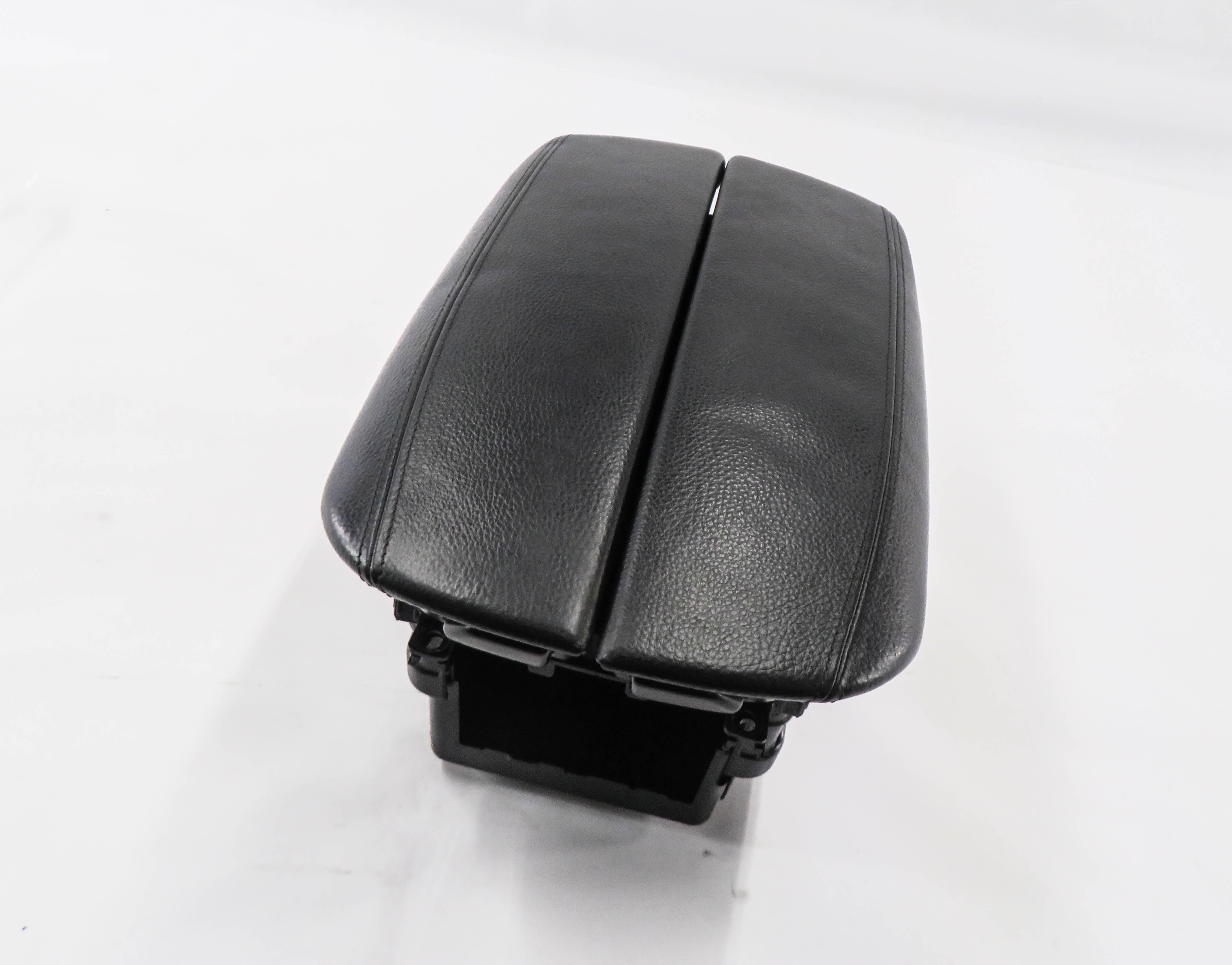 14-19 BMW X5 X6 (F15 F16) FRONT CENTER CONSOLE ARM REST w/ CELL CRADLE (BLACK) — exact item pictured