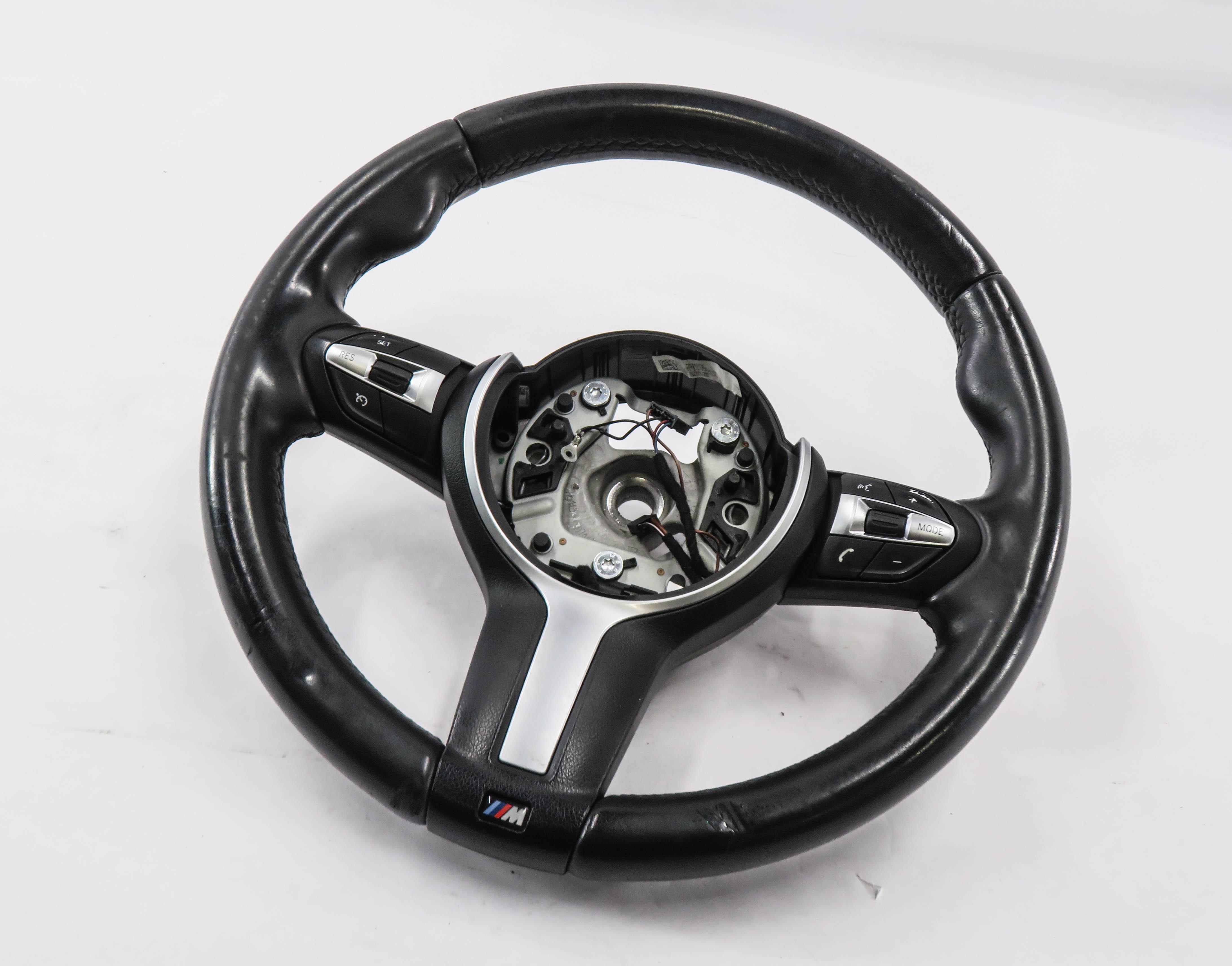14-18 BMW X5 X6 F15 M SPORT STEERING WHEEL w/CRUISE PHONE MEDIA SWITCHES  — exact item pictured