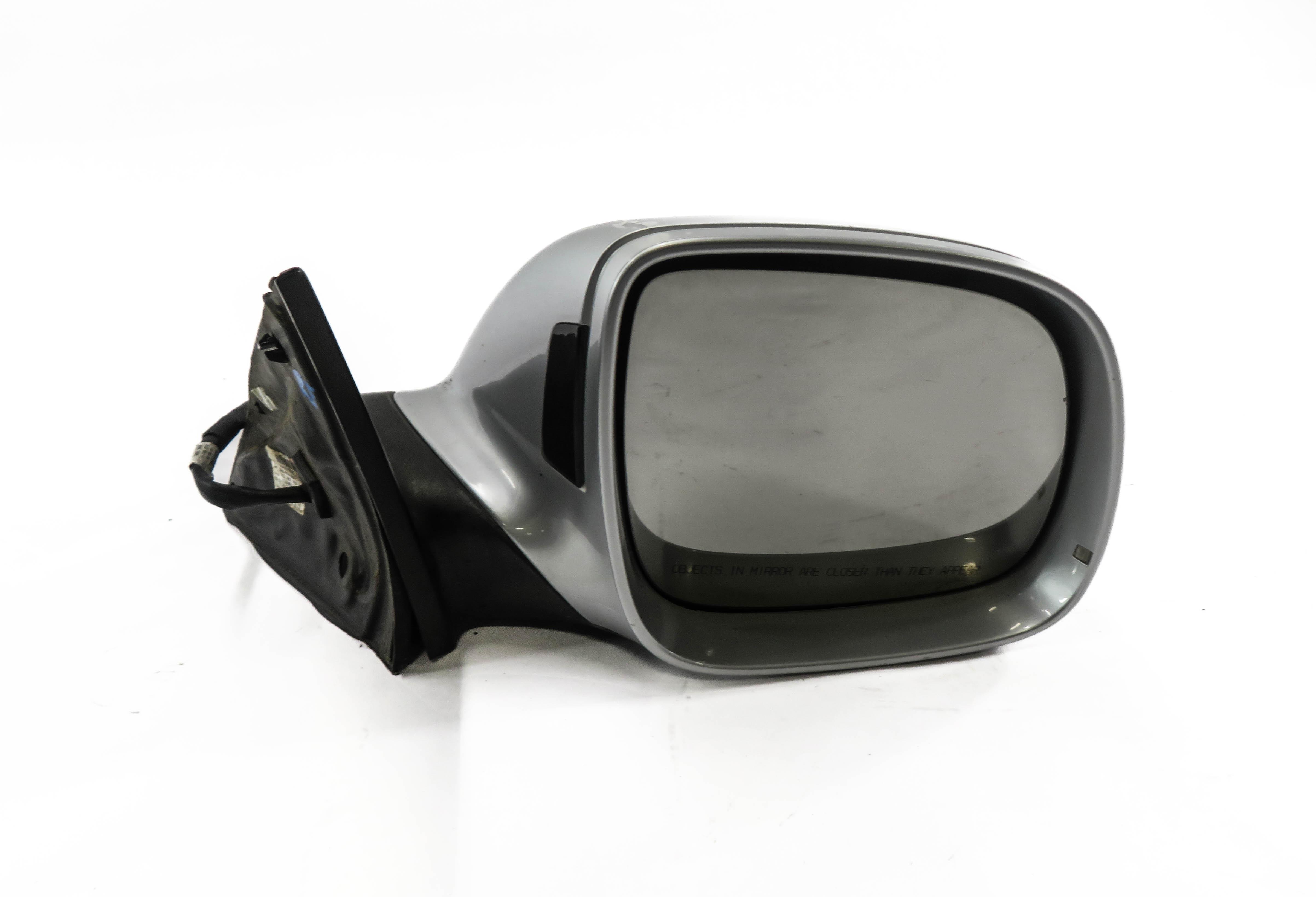 2007-2009 AUDI Q7 (4L) RIGHT - HEATED MEMORY BLIND SPOT DOOR MIRROR (SILVER) — exact item pictured