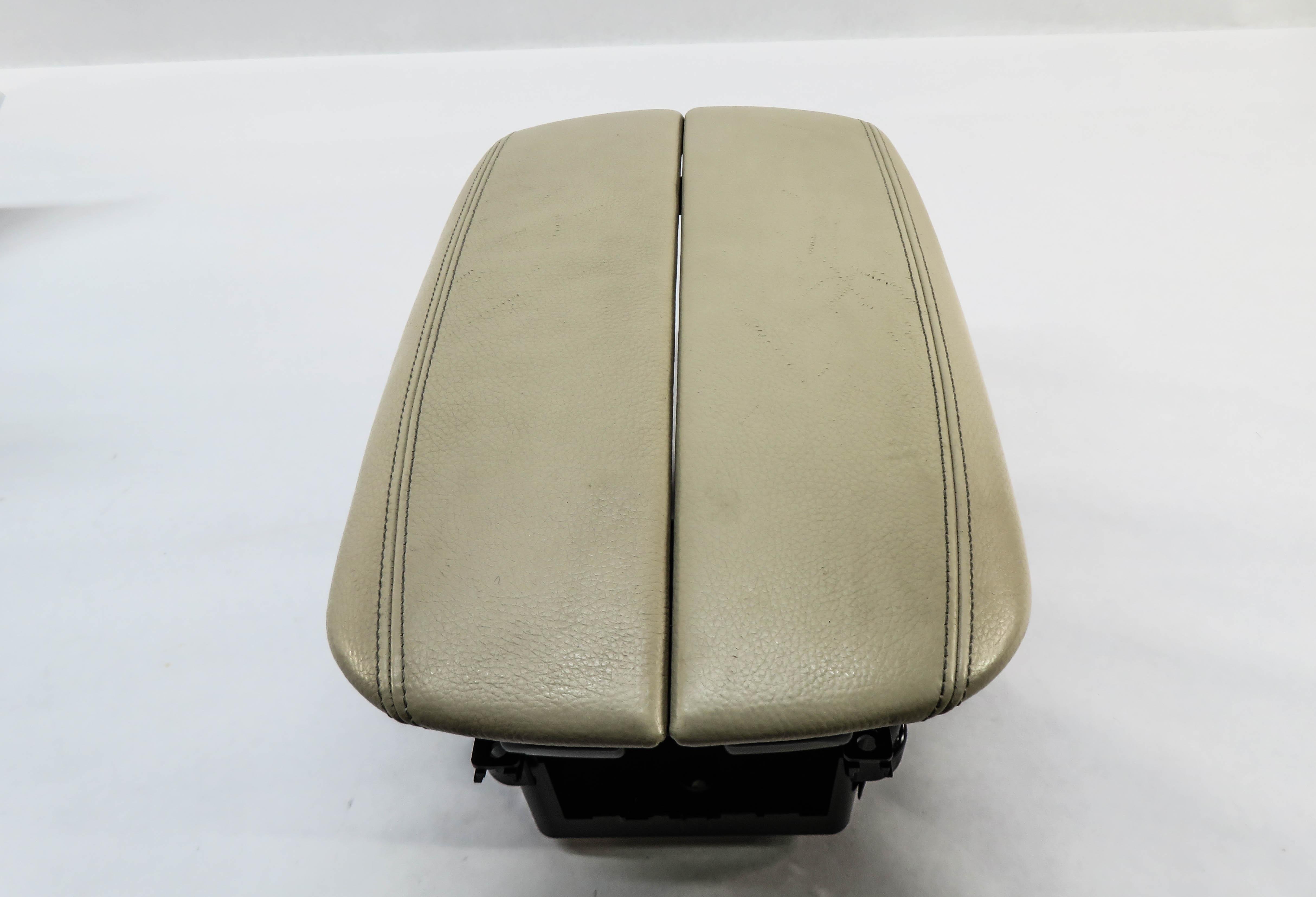 2014-2019 BMW X5 X6 (F15 F16) FRONT CENTER CONSOLE ARM REST COMPARTMENT (BEIGE) — exact item pictured