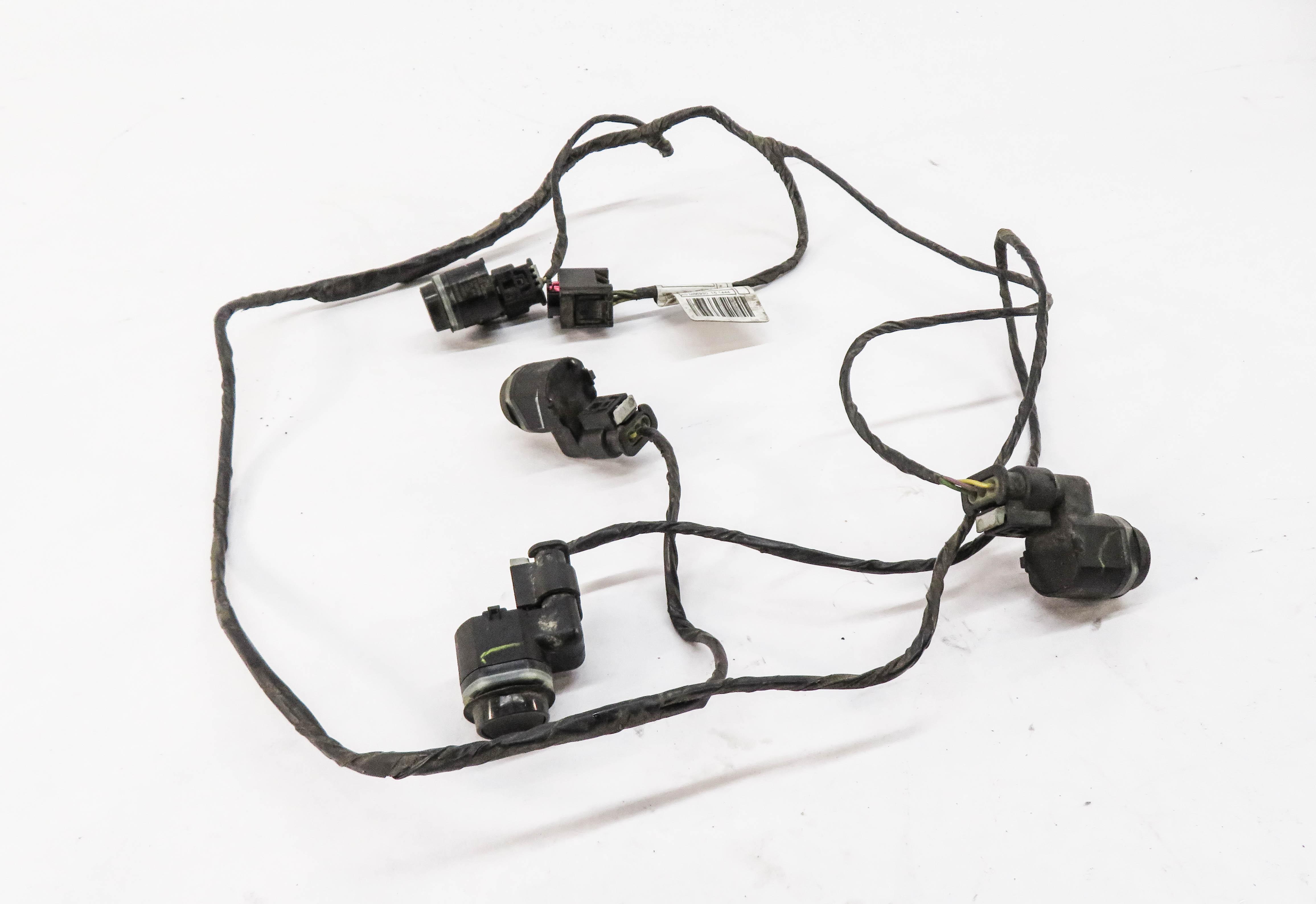 2013 BMW X3 (F25) REAR PDC PARK DISTANCE SENSOR SET w/ HARNESS (BLACK) — exact item pictured