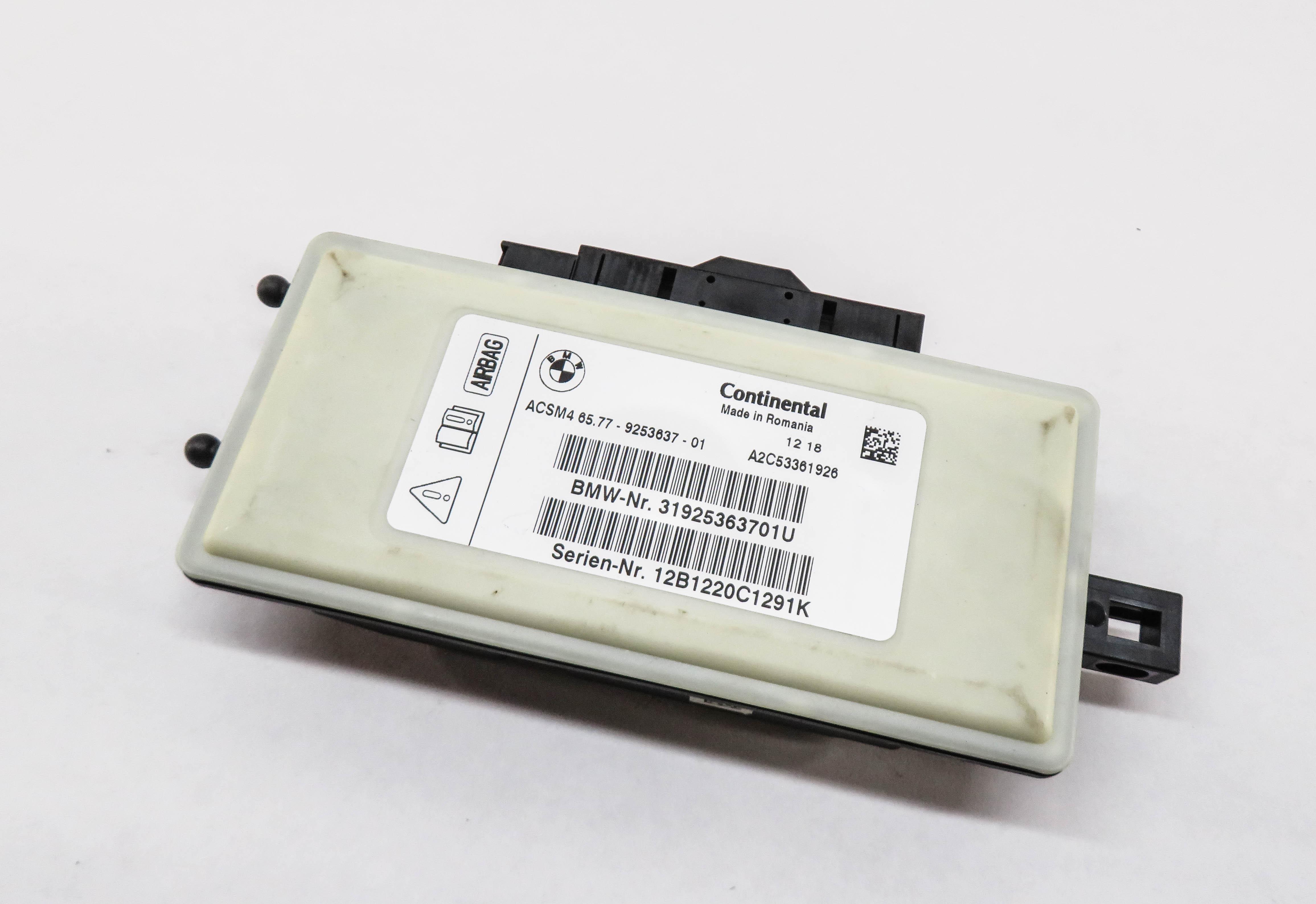 12-19 BMW 228i 328i 330i 335i 428i 435i 535i 550i 740i 750i M3 M5 SRS BAG MODULE — exact item pictured