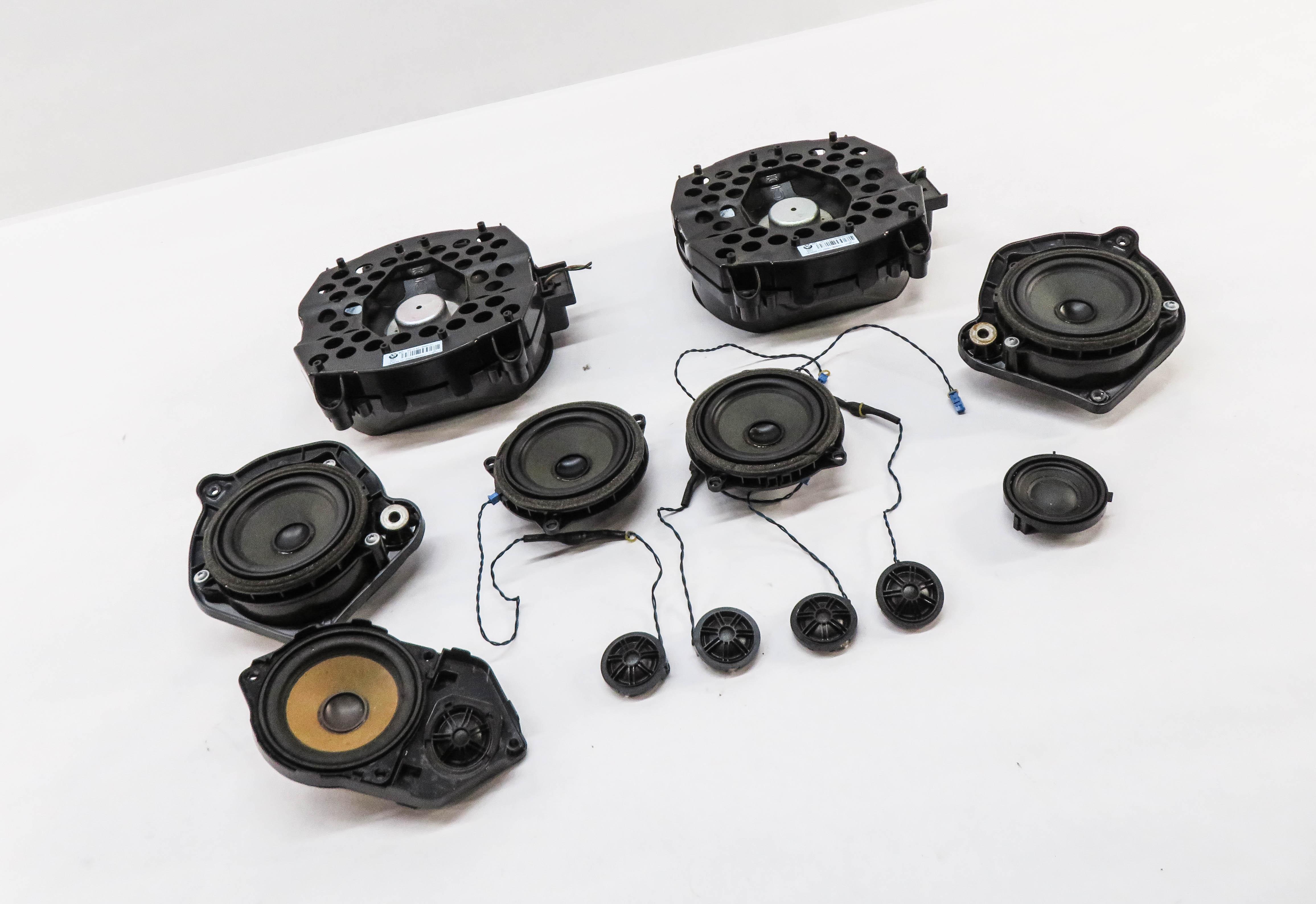 2013 BMW X3 (F25) RADIO STEREO AUDIO SUB SUBWOOFER TWEETER SPEAKER SET-12 — exact item pictured