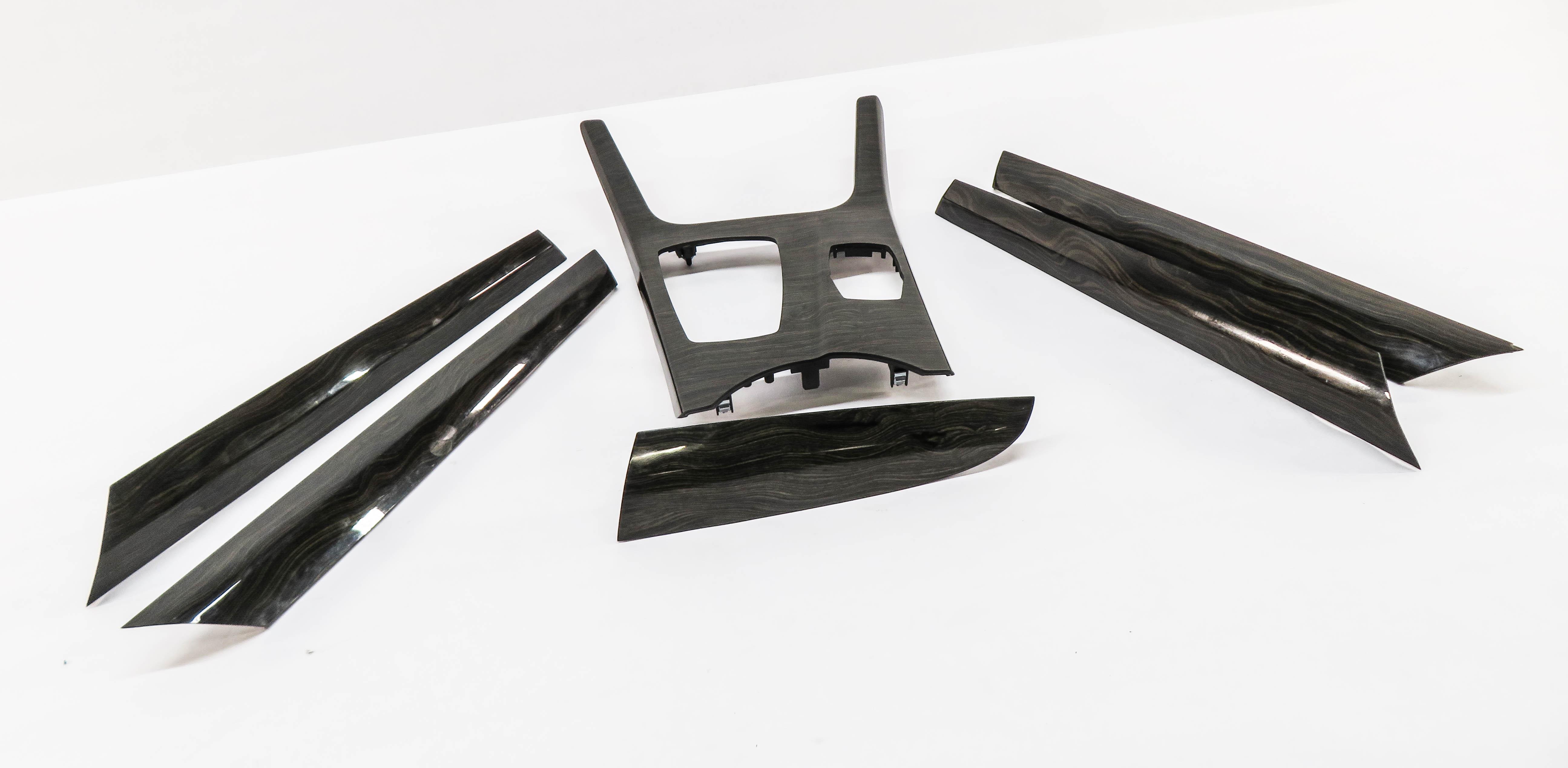 2013 BMW X3 (F25) INTERIOR DASH DOOR CONSOLE TRIM SET (FINELINE WOOD GRAIN) — exact item pictured
