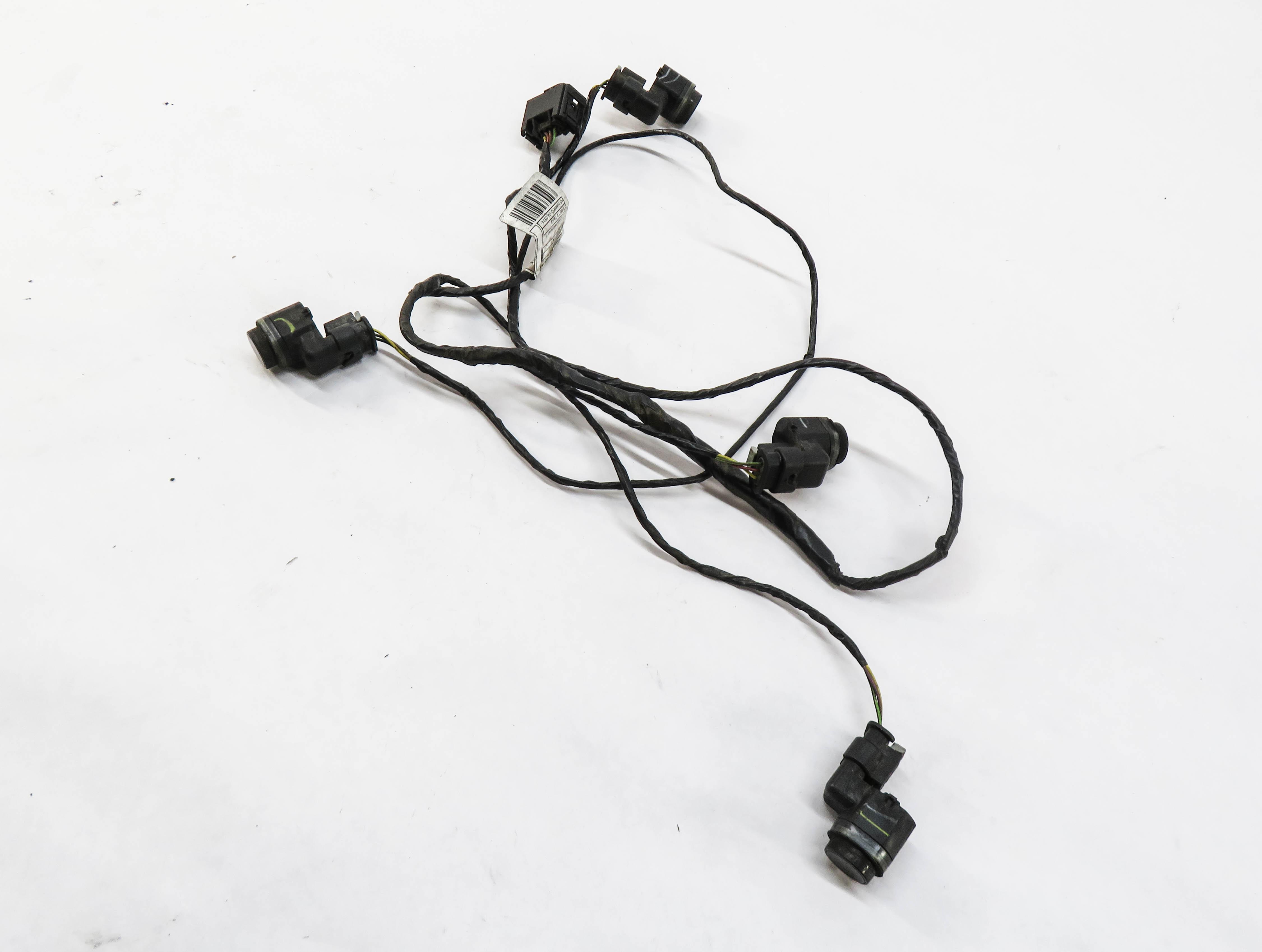 2013 BMW X3 (F25) REAR PDC PARK DISTANCE SENSOR SET-4 w/ HARNESS (BLACK) — exact item pictured