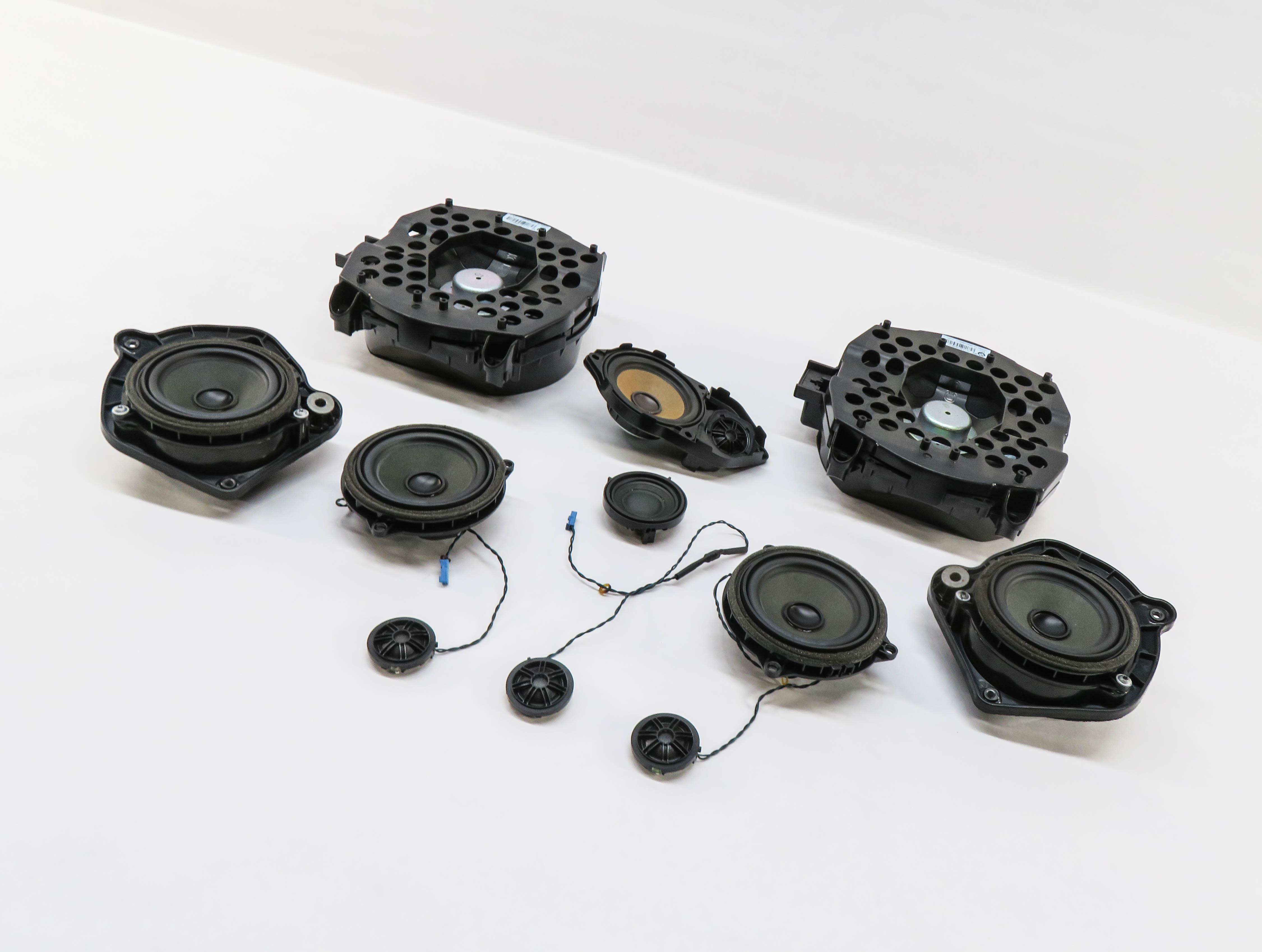 2013 BMW X3 (F25) RADIO STEREO AUDIO SUB SUBWOOFER TWEETER SPEAKER SET-12 — exact item pictured