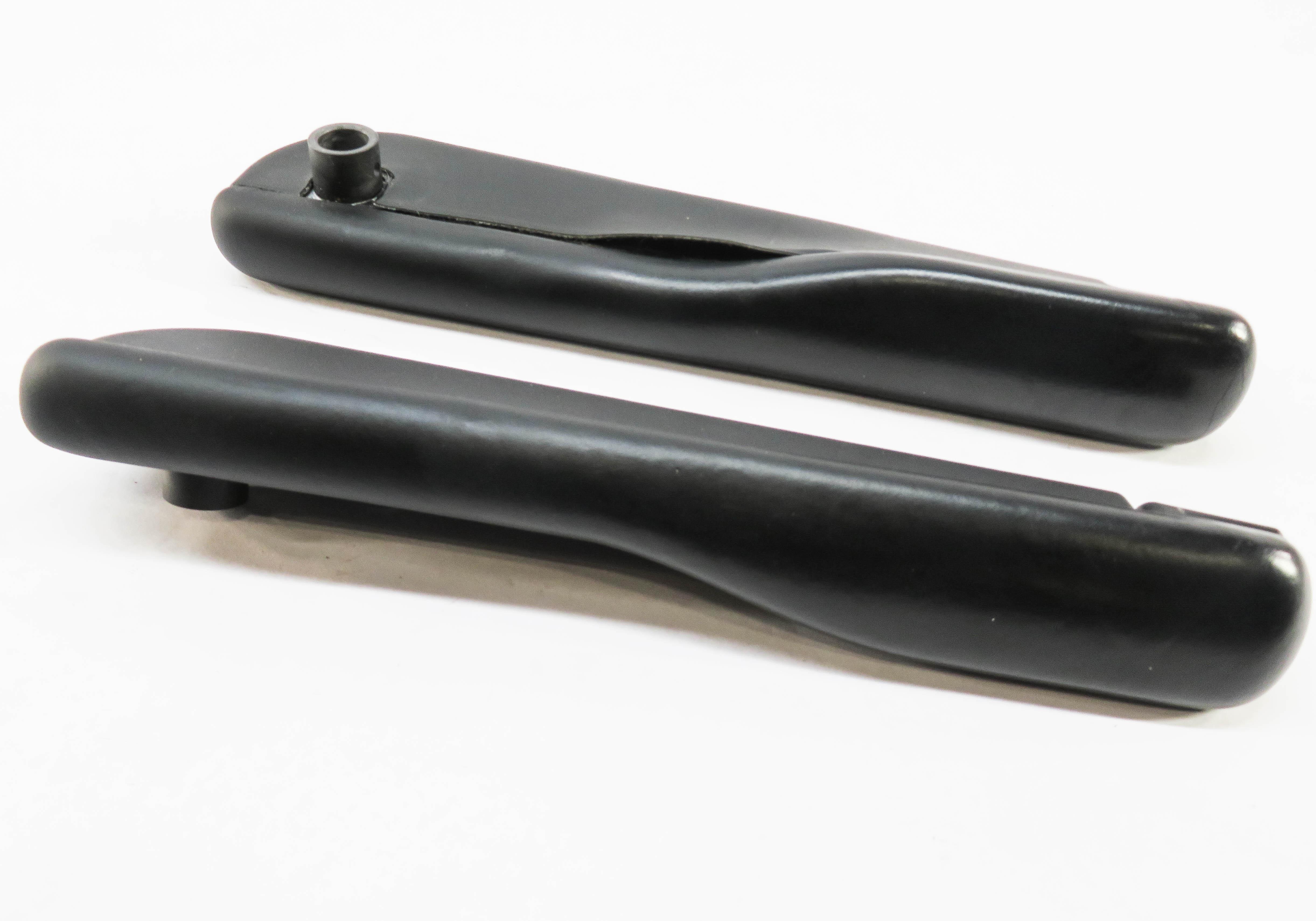 2010 RANGE ROVER (L322) FRONT LEFT & RIGHT SEAT ARMREST SET-2 (BLACK LEATHER) — exact item pictured