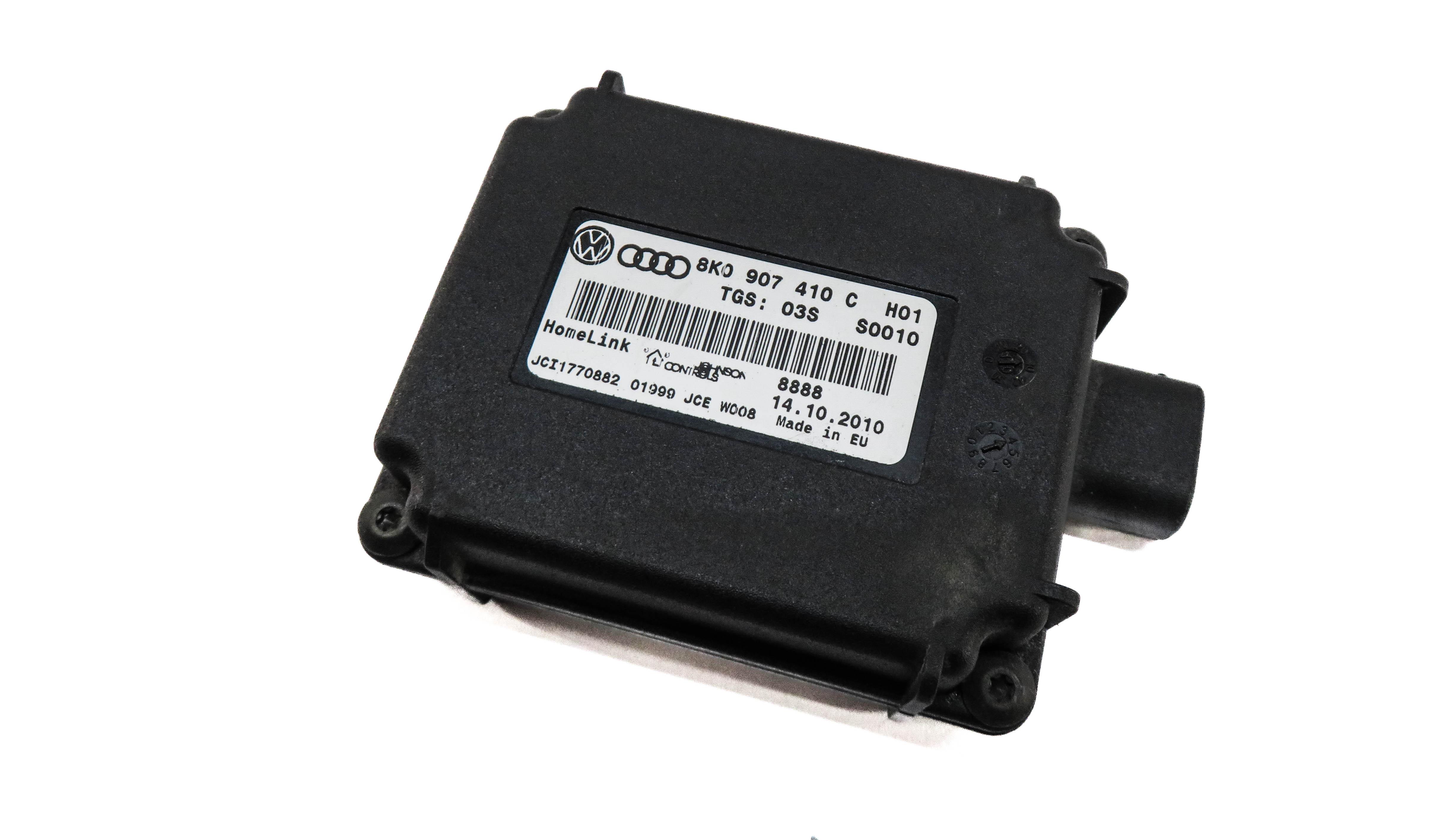 2008-2012 AUDI A4 S4 A5 Q5 Q7 (B8 8K 8T 8R 4L) HOMELINK GARAGE DOOR GATE MODULE — exact item pictured