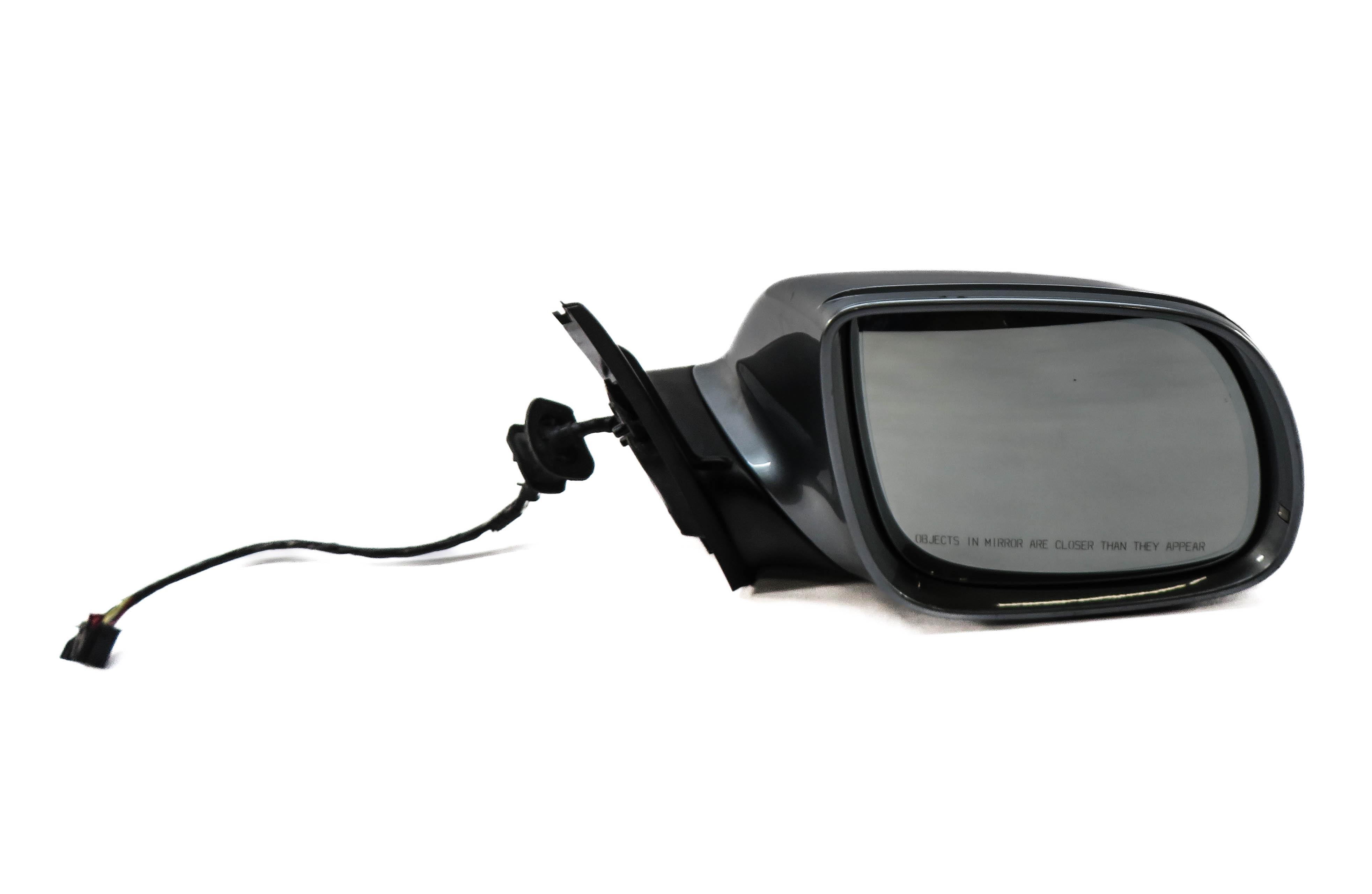 09-14 AUDI Q5 (8R) RIGHT P-FOLD HEAT AUTODIM MEMORY DOOR MIRROR w/ LIGHT (GRAY) — exact item pictured